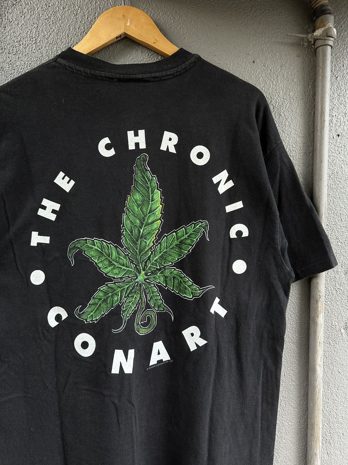 image of Dr Dre x Rap Tees Vintage The Chronic Conart Dr.dre 1993-1994 Raptees in Black, Men's (Size Large)