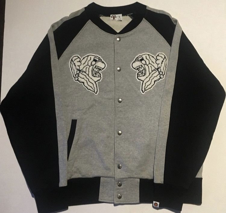 Bape Bape Baby Milo varsity bomber jacket Size US XL / EU 56 / 4 - 1 Thumbnail