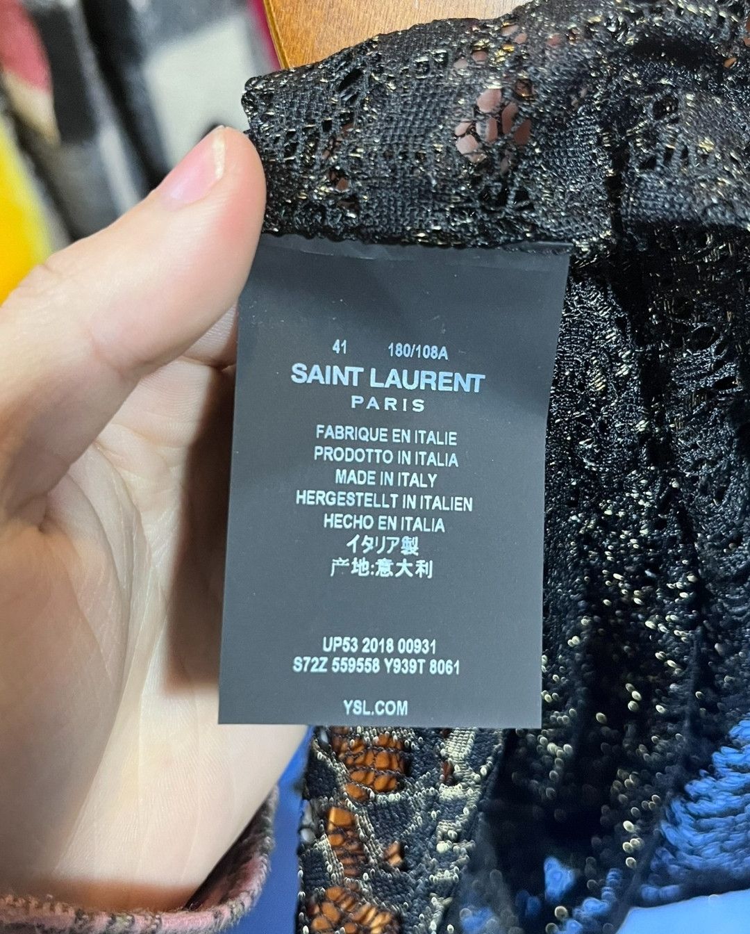 Saint Laurent Paris Saint Laurent Gold silk show shirt Size US XL / EU 56 / 4 - 4 Thumbnail