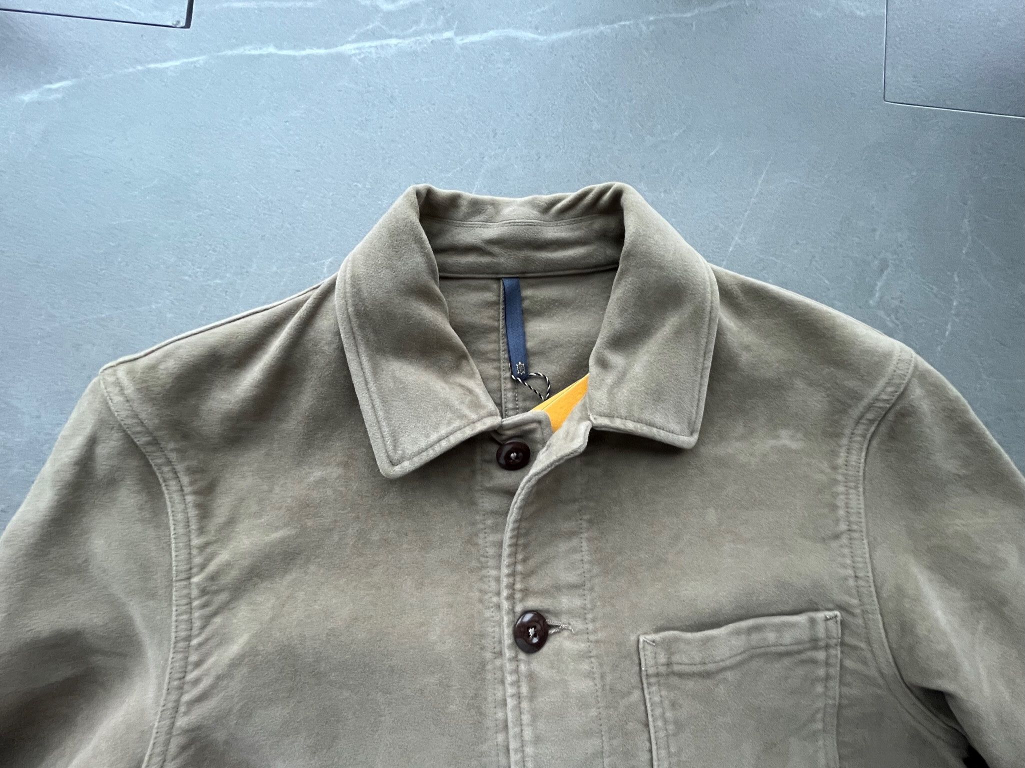 Slowear MONTEDORO Italy Incotex Slowear Giacca Uomo Moleskine Jacket Size US S / EU 44-46 / 1 - 4 Thumbnail