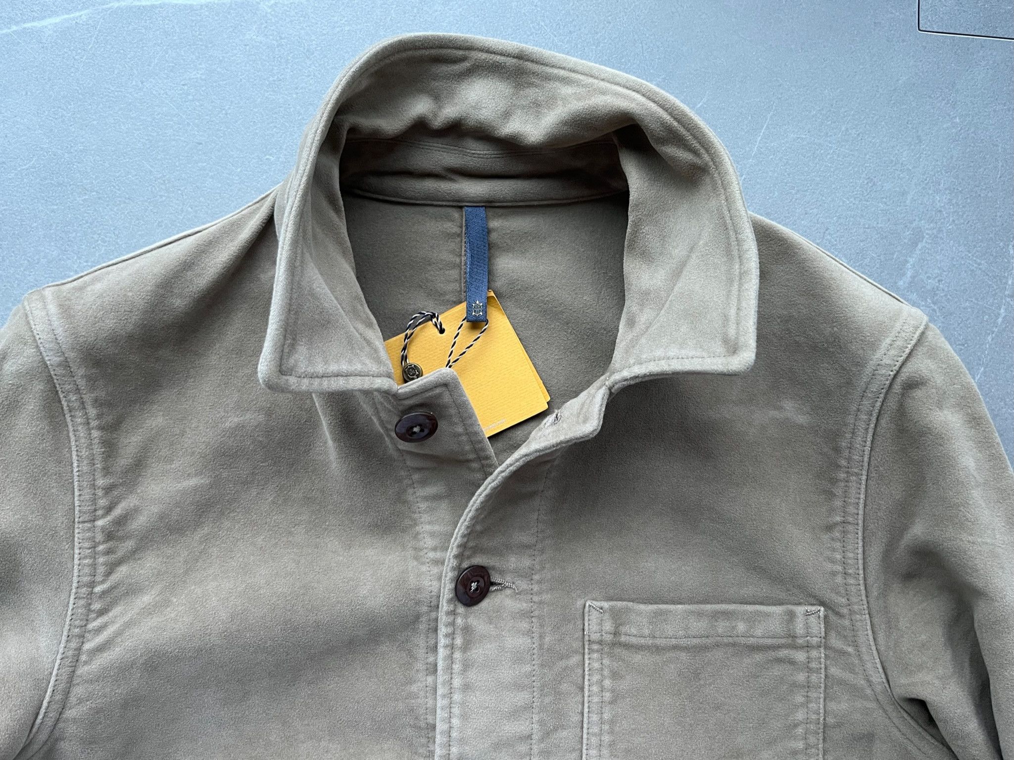 Slowear MONTEDORO Italy Incotex Slowear Giacca Uomo Moleskine Jacket Size US S / EU 44-46 / 1 - 9 Thumbnail