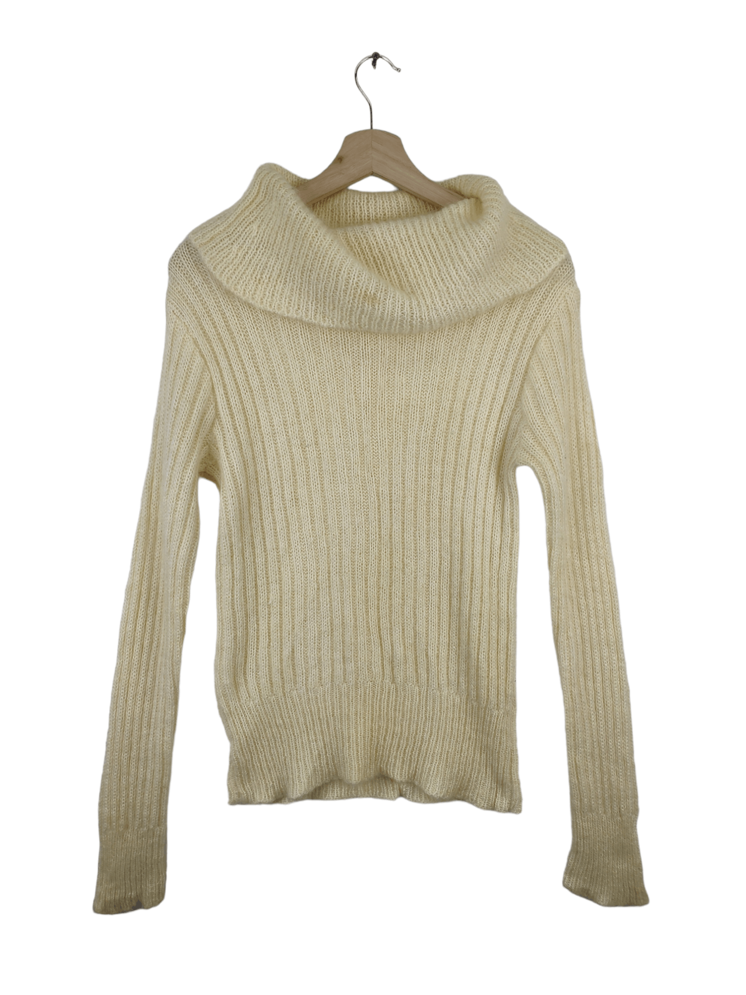 Aran Isles Knitwear × Designer × Vintage Vintage Raf Simon Style Wool Mohair Sweater Turtle Neck Size XS / US 0-2 / IT 36-38 - 1 Thumbnail