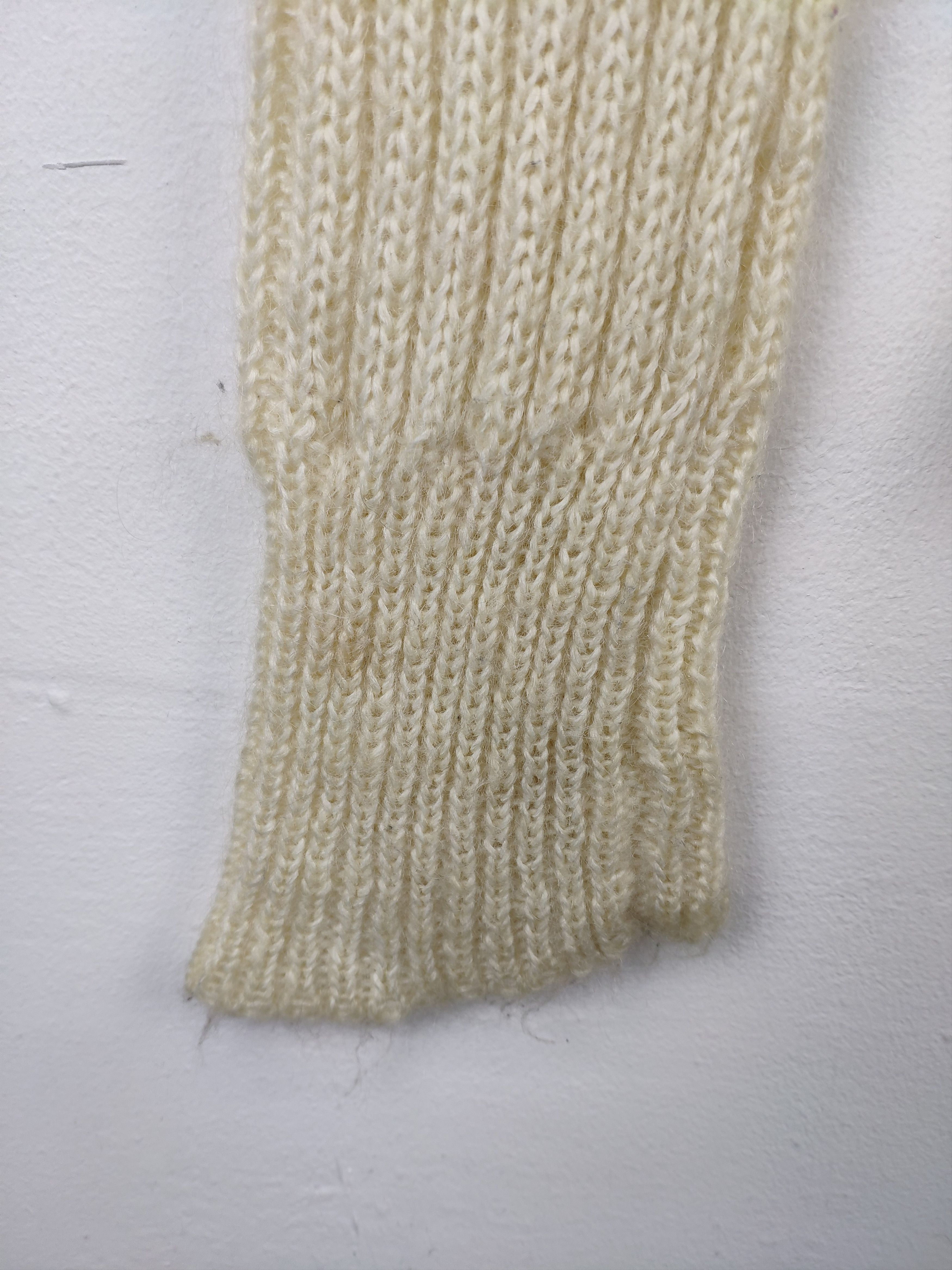 Aran Isles Knitwear × Designer × Vintage Vintage Raf Simon Style Wool Mohair Sweater Turtle Neck Size XS / US 0-2 / IT 36-38 - 13 Thumbnail