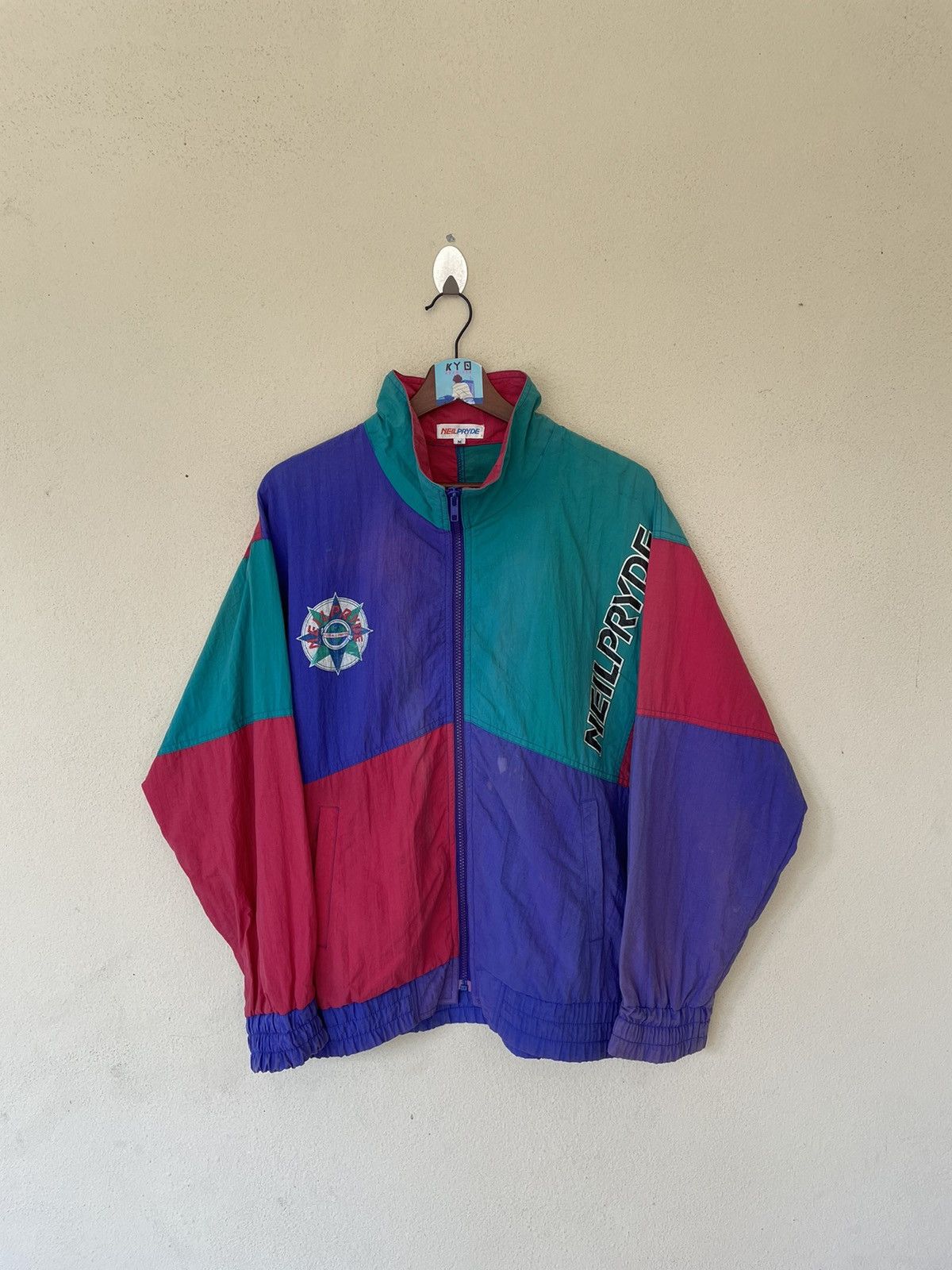 VINTAGE NEIL PRYDE COLOR BLOCK JACKET