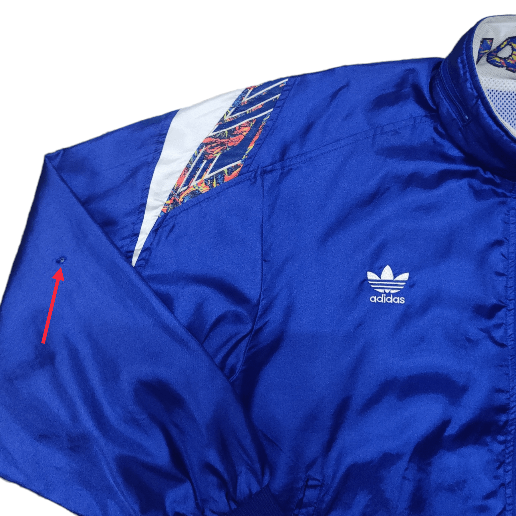 Adidas Vintage 90's Adidas Trefoil Jacket Blue Size US L / EU 52-54 / 3 - 2 Thumbnail