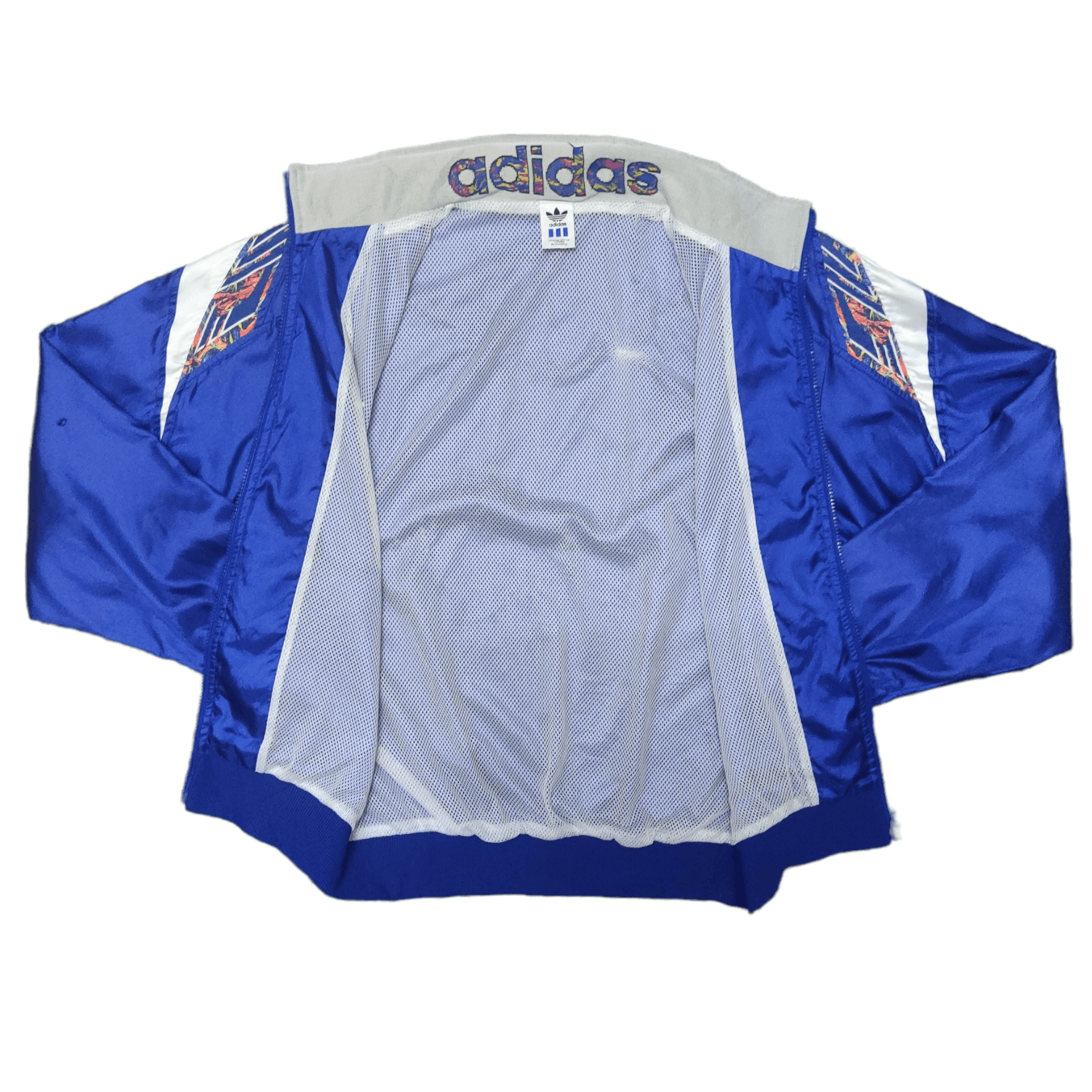 Adidas Vintage 90's Adidas Trefoil Jacket Blue Size US L / EU 52-54 / 3 - 6 Thumbnail