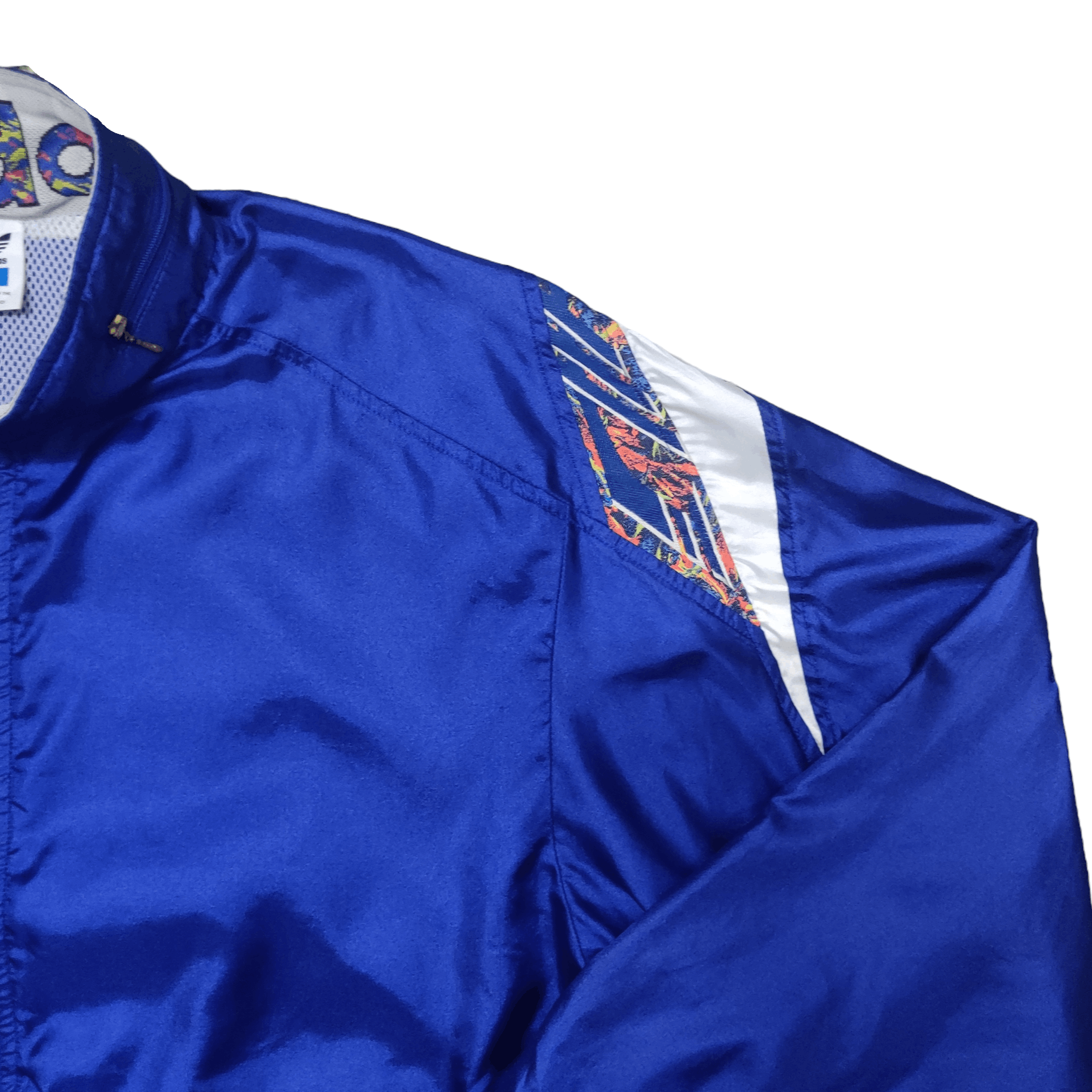 Adidas Vintage 90's Adidas Trefoil Jacket Blue Size US L / EU 52-54 / 3 - 3 Thumbnail