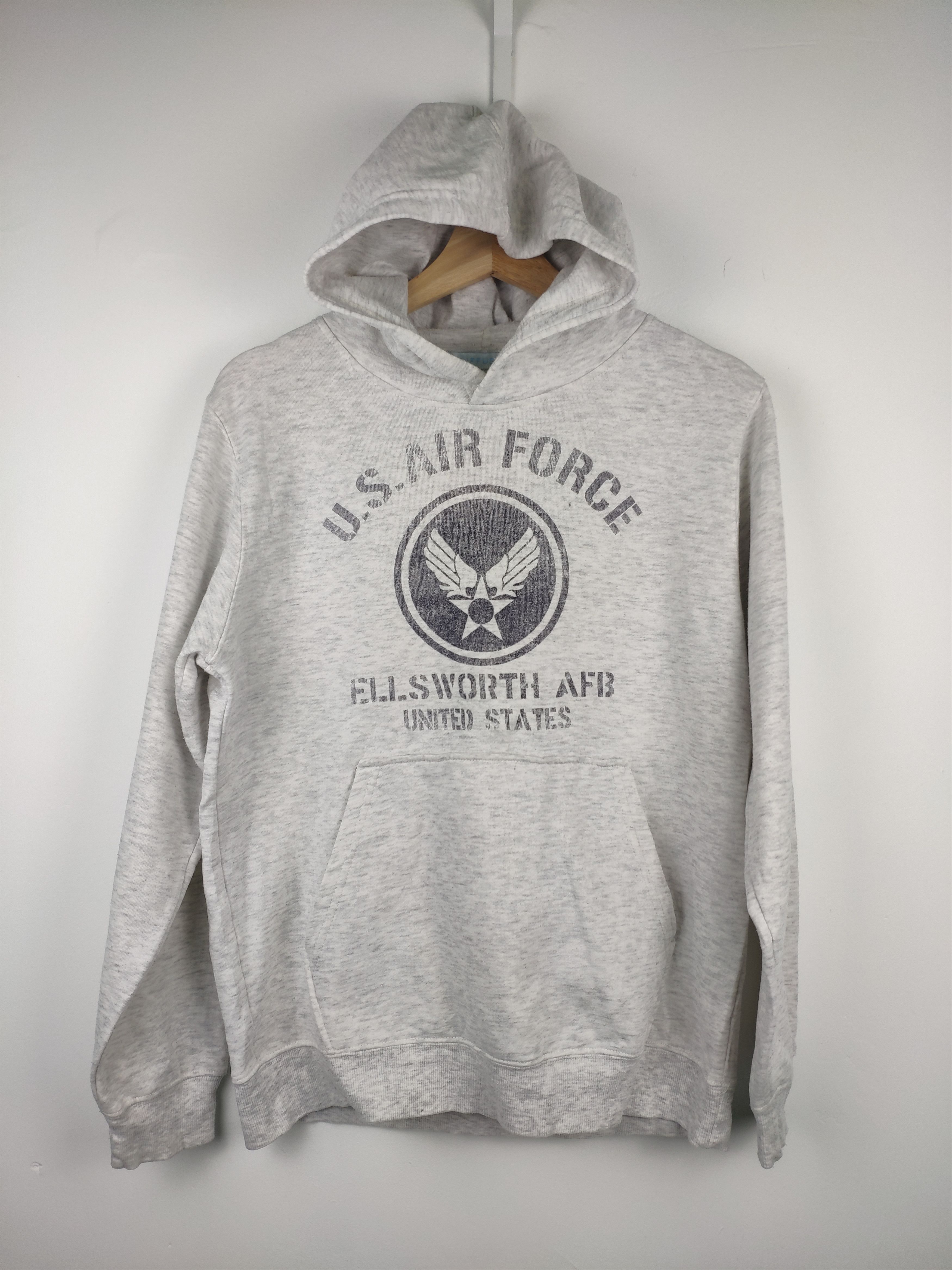 Vintage Vintage Sweatshirt Hoodie Pullover US Air Force Size US S / EU 44-46 / 1 - 1 Thumbnail