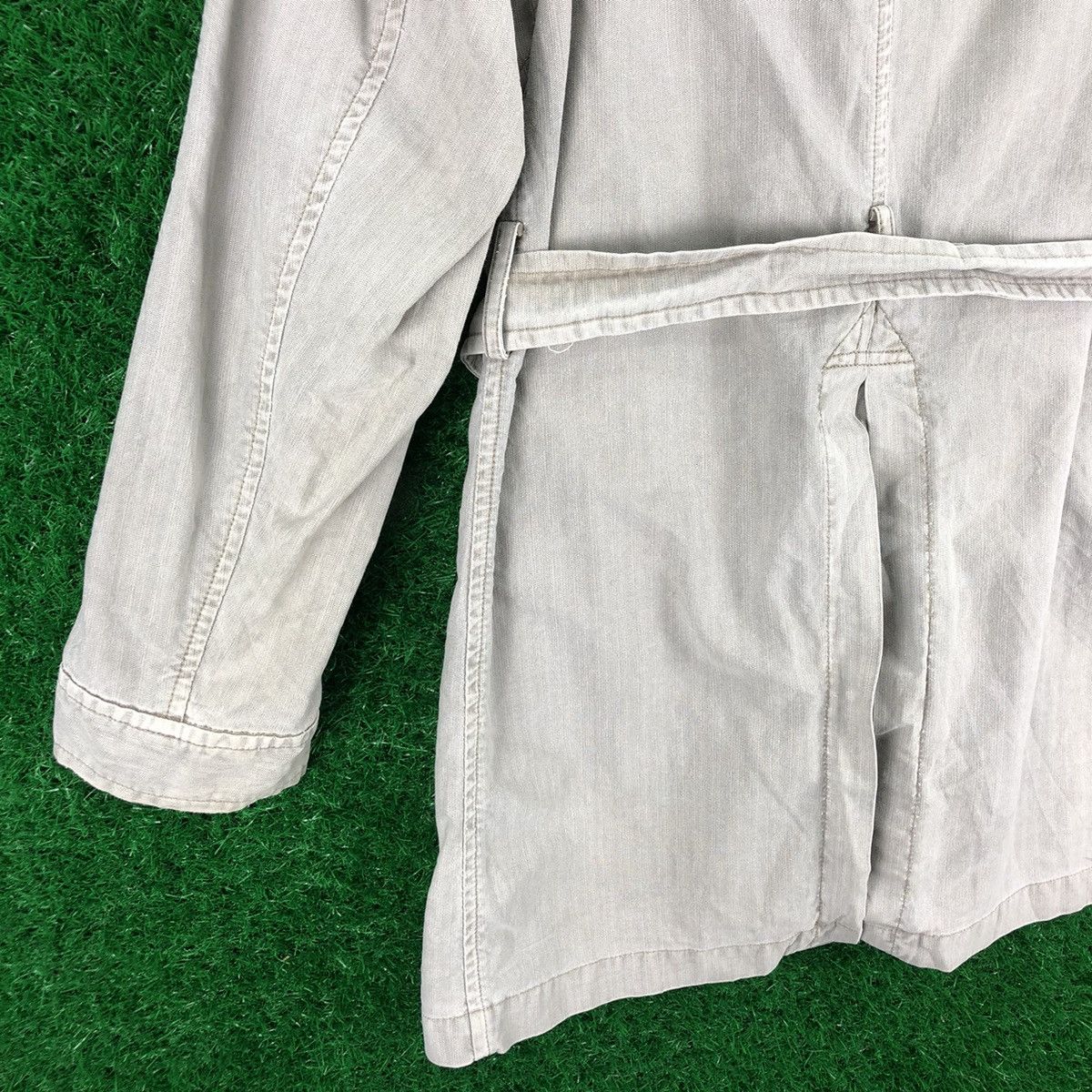 Japanese Brand Vintage Trench Coat Women Harringbone Twill by MFE Size S / US 4 / IT 40 - 6 Thumbnail