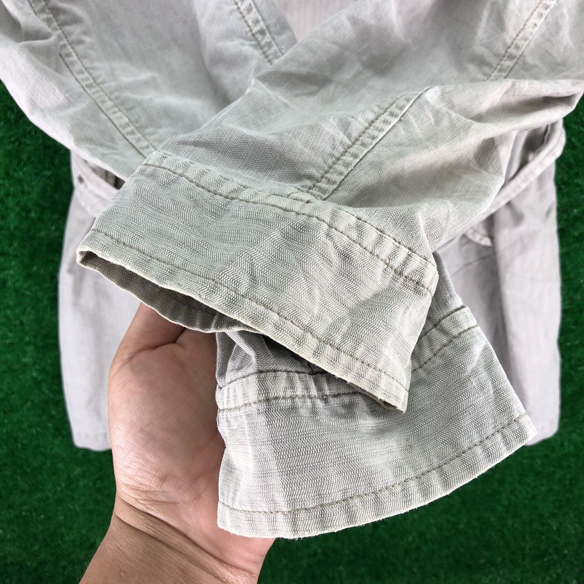 Japanese Brand Vintage Trench Coat Women Harringbone Twill by MFE Size S / US 4 / IT 40 - 12 Thumbnail