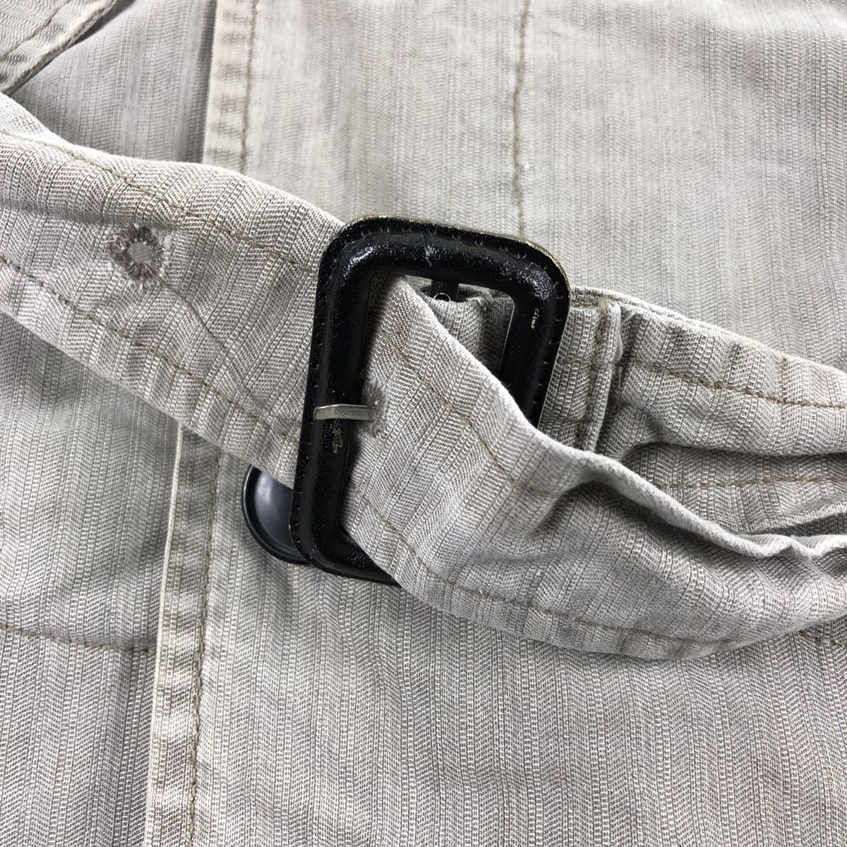 Japanese Brand Vintage Trench Coat Women Harringbone Twill by MFE Size S / US 4 / IT 40 - 10 Thumbnail
