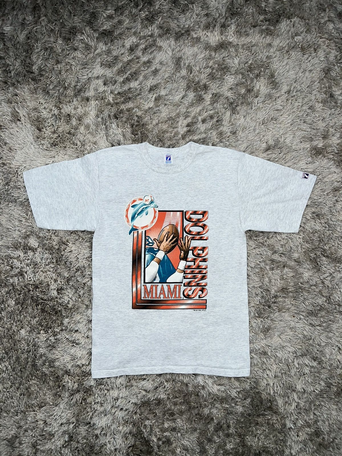 Vintage 90s Miami Dolphins NFL Logo 7 Tee