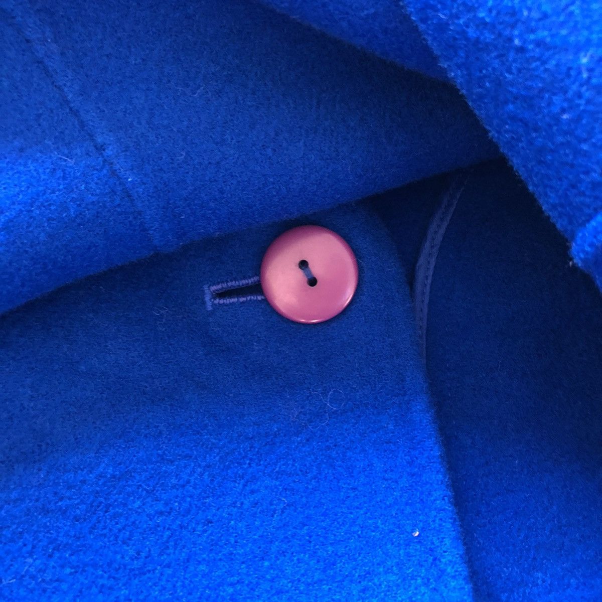Japanese Brand Vintage 80's Double Breasted Coat Blue Colour by Ratycue Size L / US 10 / IT 46 - 9 Thumbnail