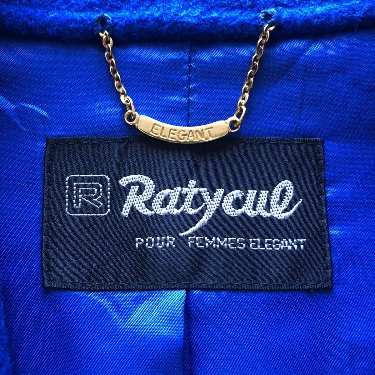 Japanese Brand Vintage 80's Double Breasted Coat Blue Colour by Ratycue Size L / US 10 / IT 46 - 13 Thumbnail