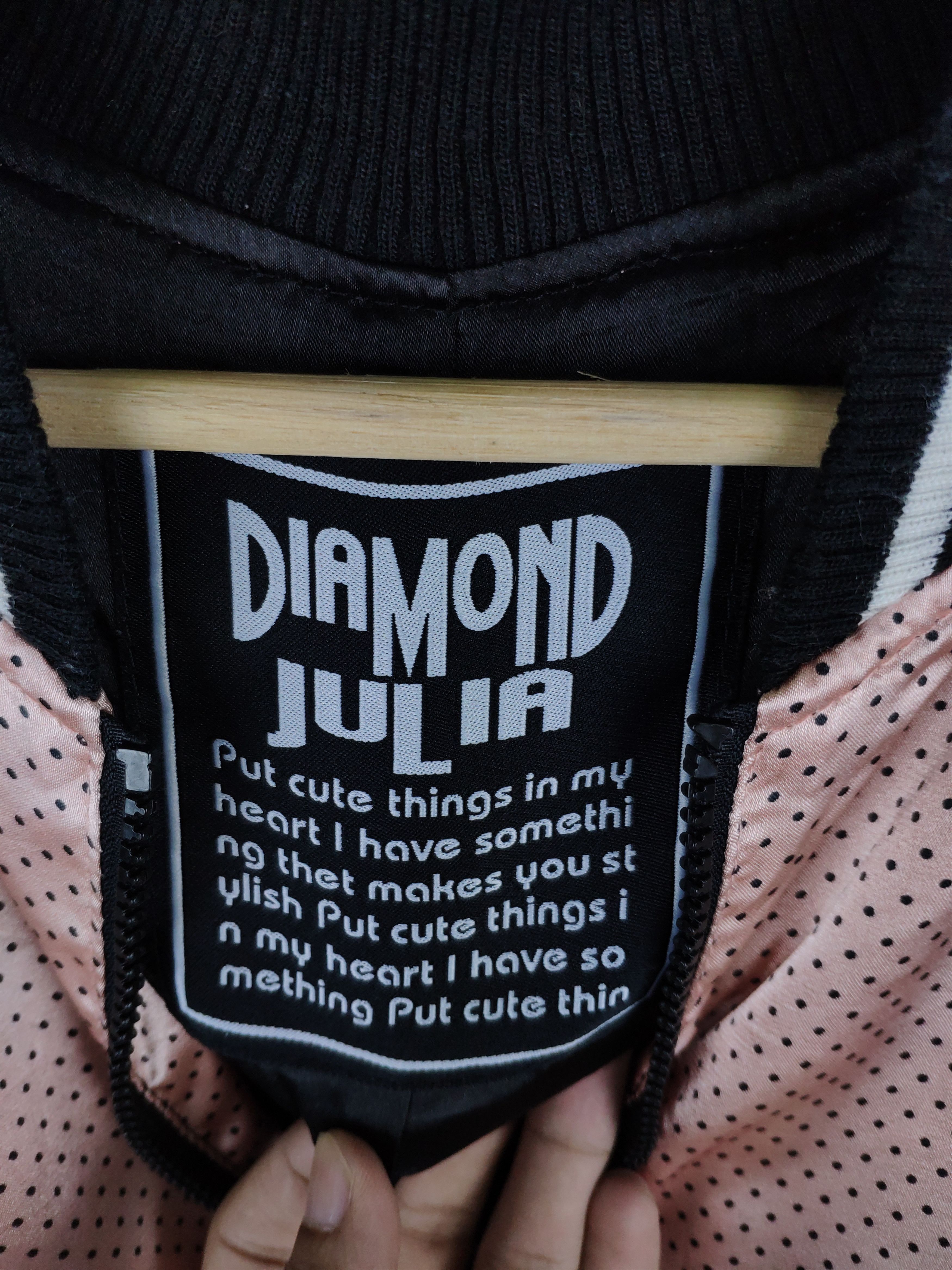 Japanese Brand × Vintage Vintage Bomber Jacket Polkadot by Diamond Julia Size S / US 4 / IT 40 - 4 Thumbnail