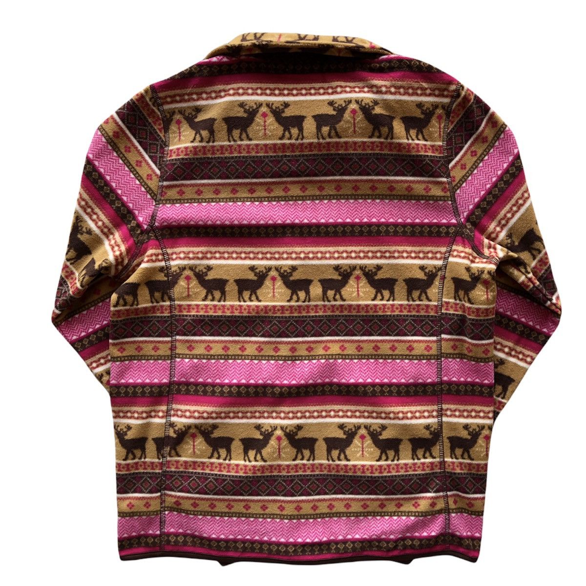 Japanese Brand Navajo Native Multicolor Fleece Sweater Zipper by IGNI Size US S / EU 44-46 / 1 - 5 Thumbnail
