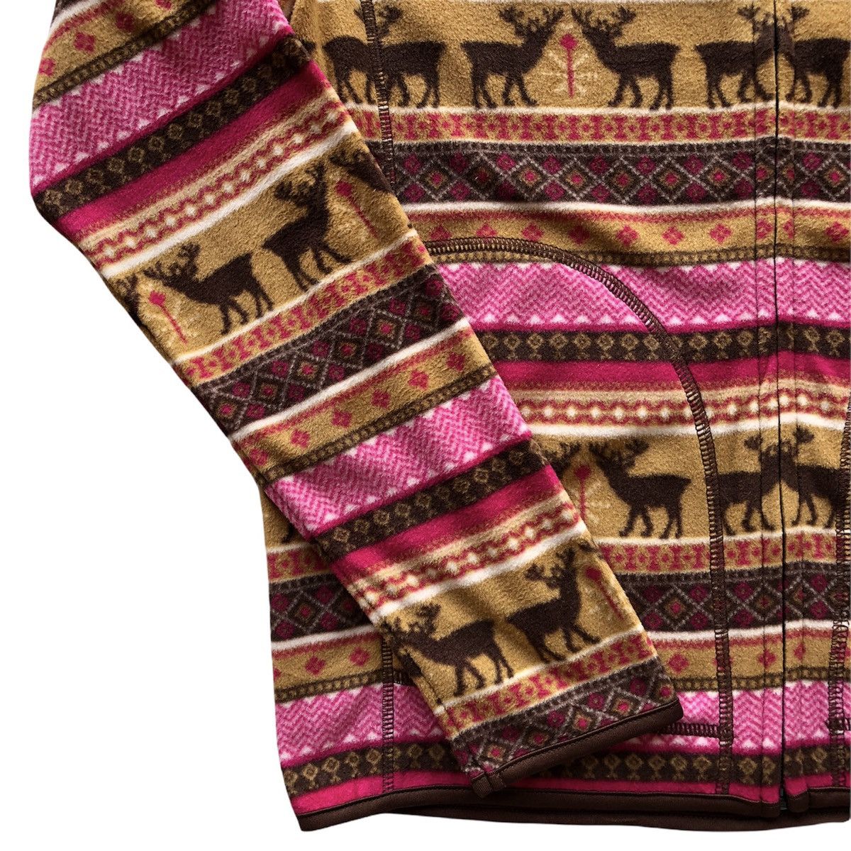 Japanese Brand Navajo Native Multicolor Fleece Sweater Zipper by IGNI Size US S / EU 44-46 / 1 - 4 Thumbnail