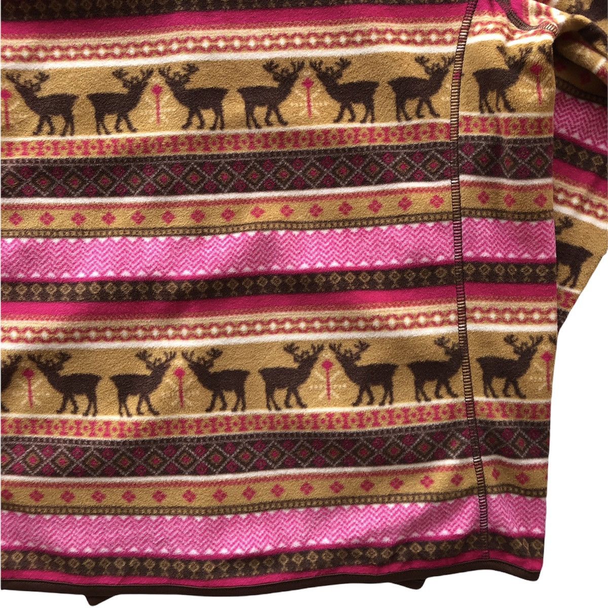 Japanese Brand Navajo Native Multicolor Fleece Sweater Zipper by IGNI Size US S / EU 44-46 / 1 - 7 Thumbnail