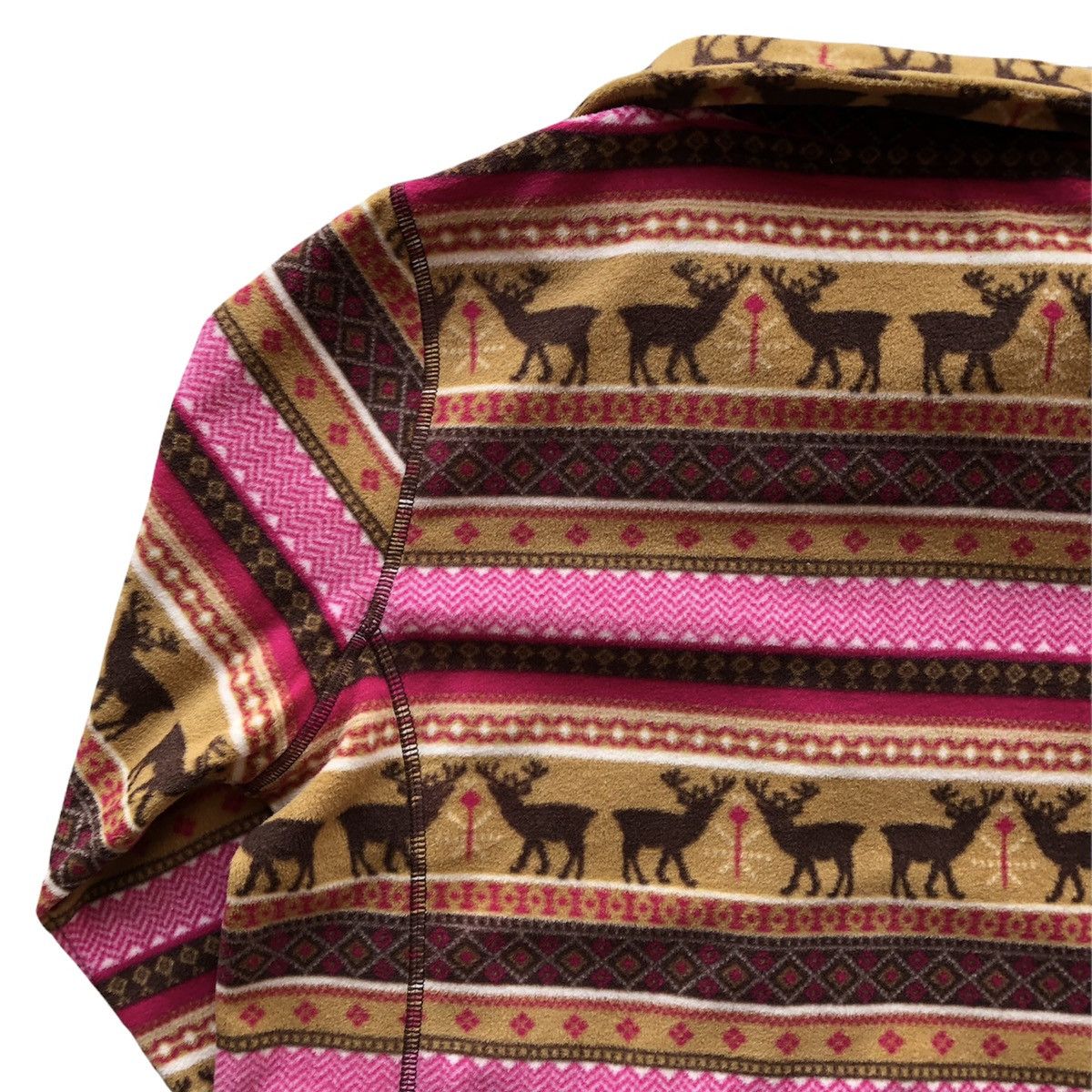 Japanese Brand Navajo Native Multicolor Fleece Sweater Zipper by IGNI Size US S / EU 44-46 / 1 - 6 Thumbnail