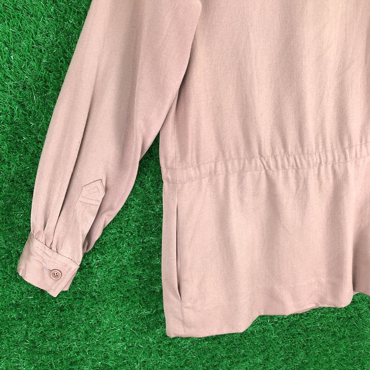 Yves Saint Laurent Vintage 80's Yves Saint Laurent Ladies Gabardine Blouse Size S / US 4 / IT 40 - 6 Thumbnail