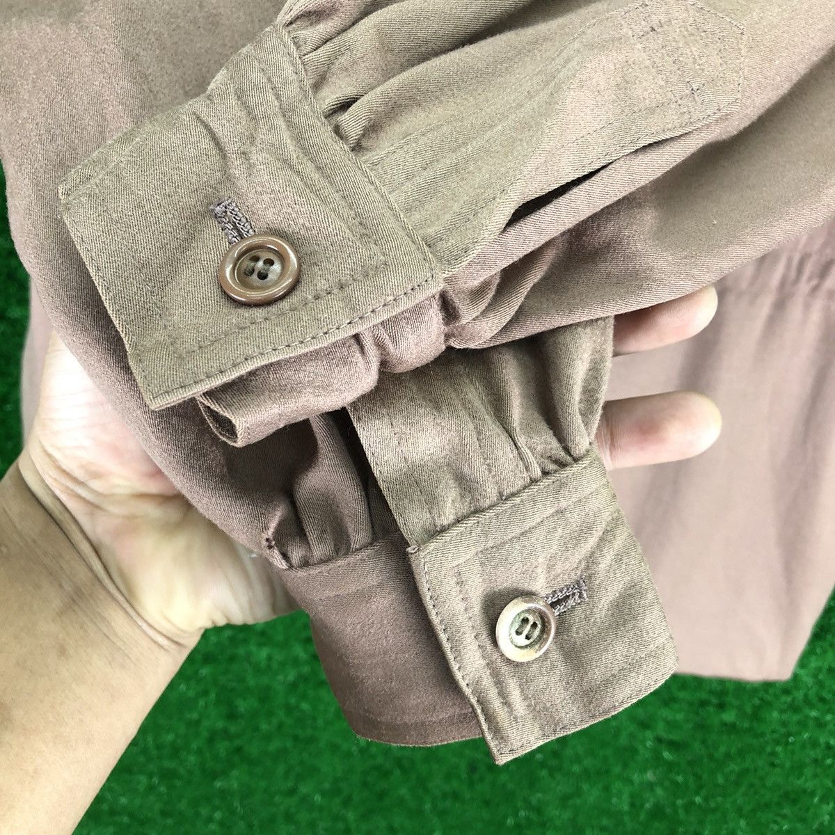 Yves Saint Laurent Vintage 80's Yves Saint Laurent Ladies Gabardine Blouse Size S / US 4 / IT 40 - 10 Thumbnail