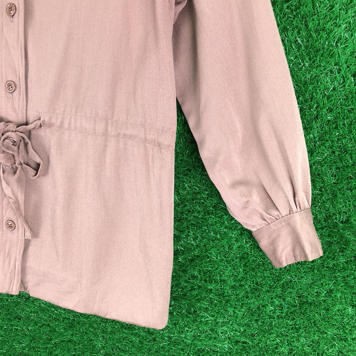 Yves Saint Laurent Vintage 80's Yves Saint Laurent Ladies Gabardine Blouse Size S / US 4 / IT 40 - 3 Thumbnail