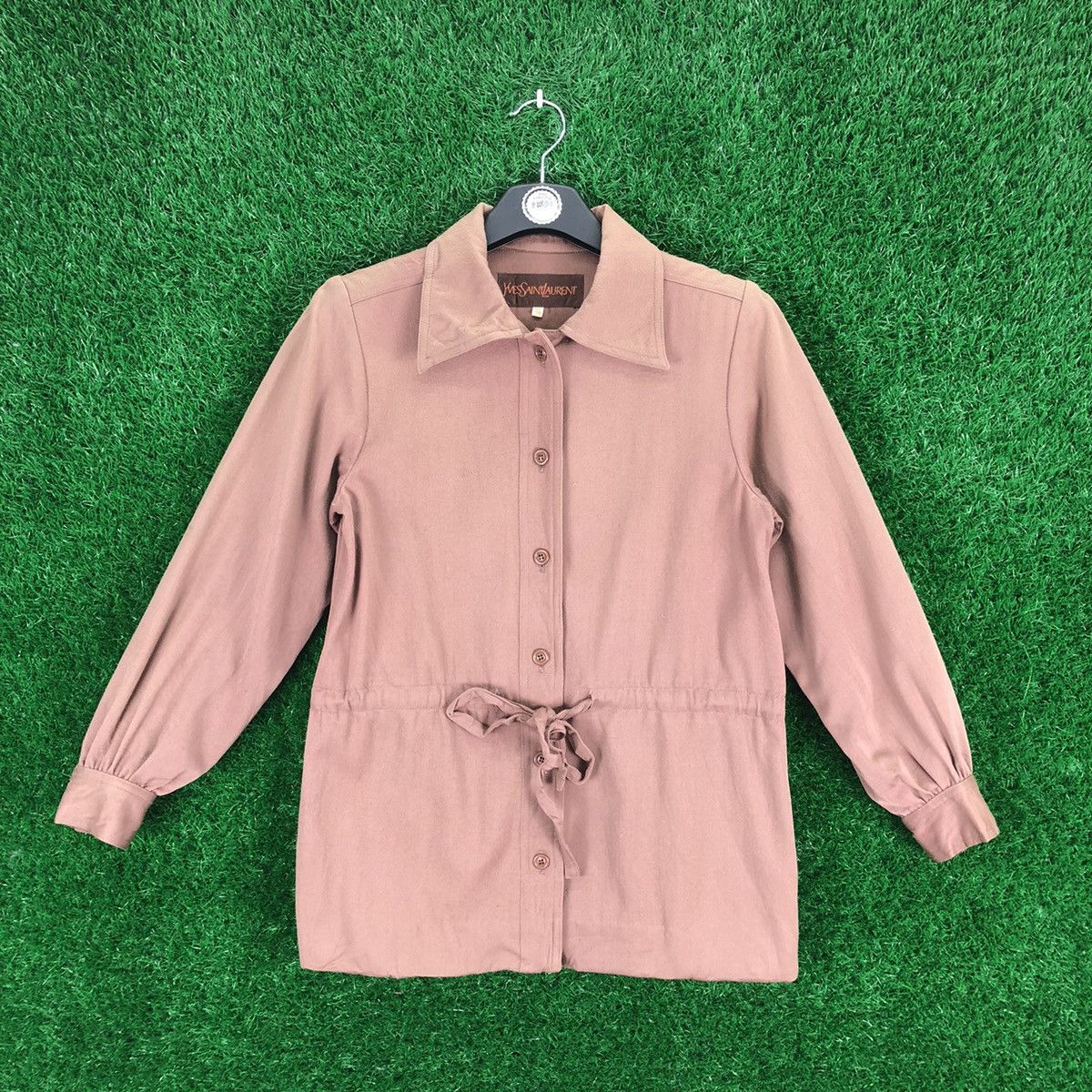 Vintage 80's Yves Saint Laurent Ladies Gabardine Blouse