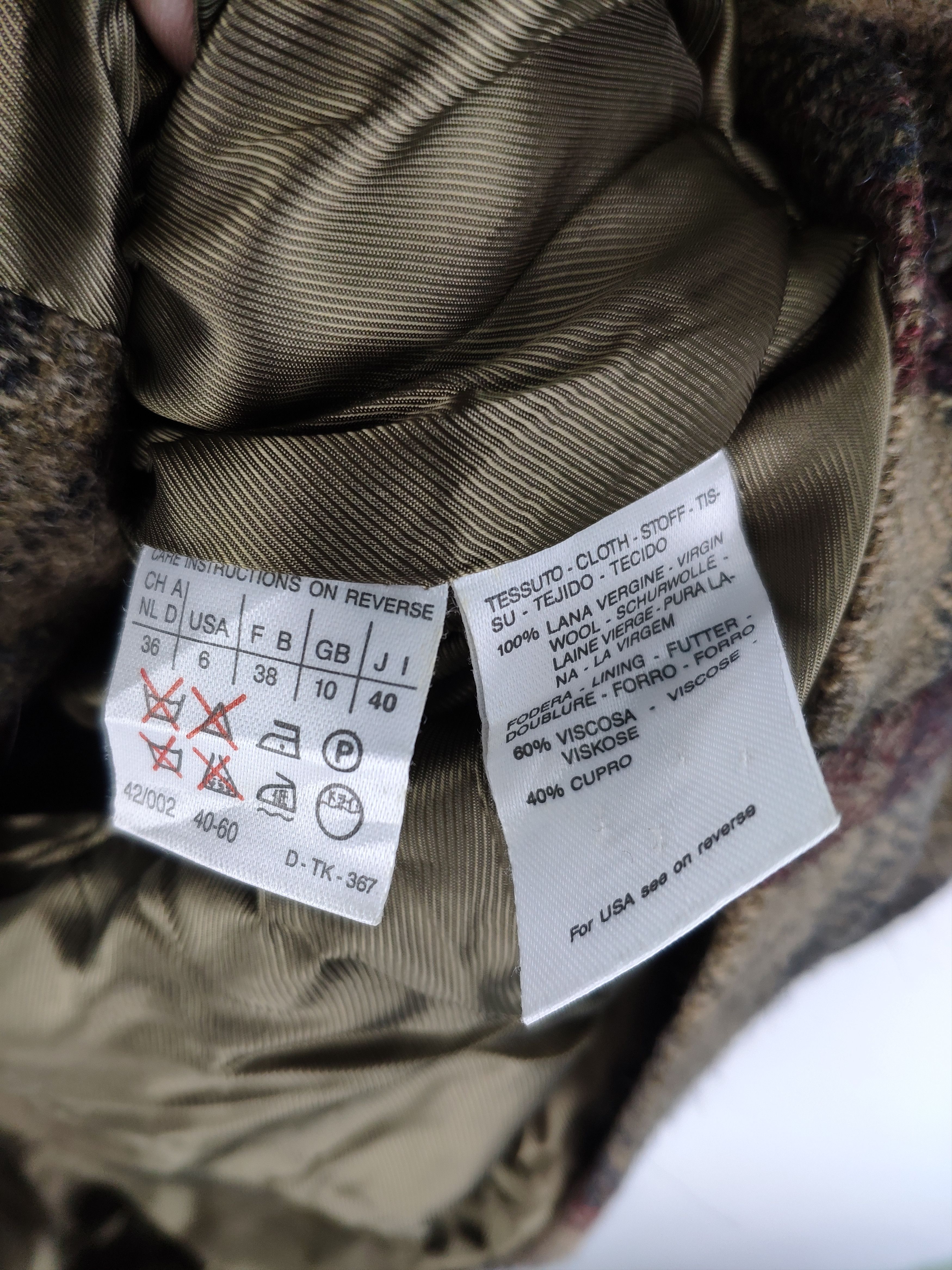 Max Mara × Weekend Max Mara Max Mara Weekend Wool Blazer Shadow Plaid Size S / US 4 / IT 40 - 5 Thumbnail