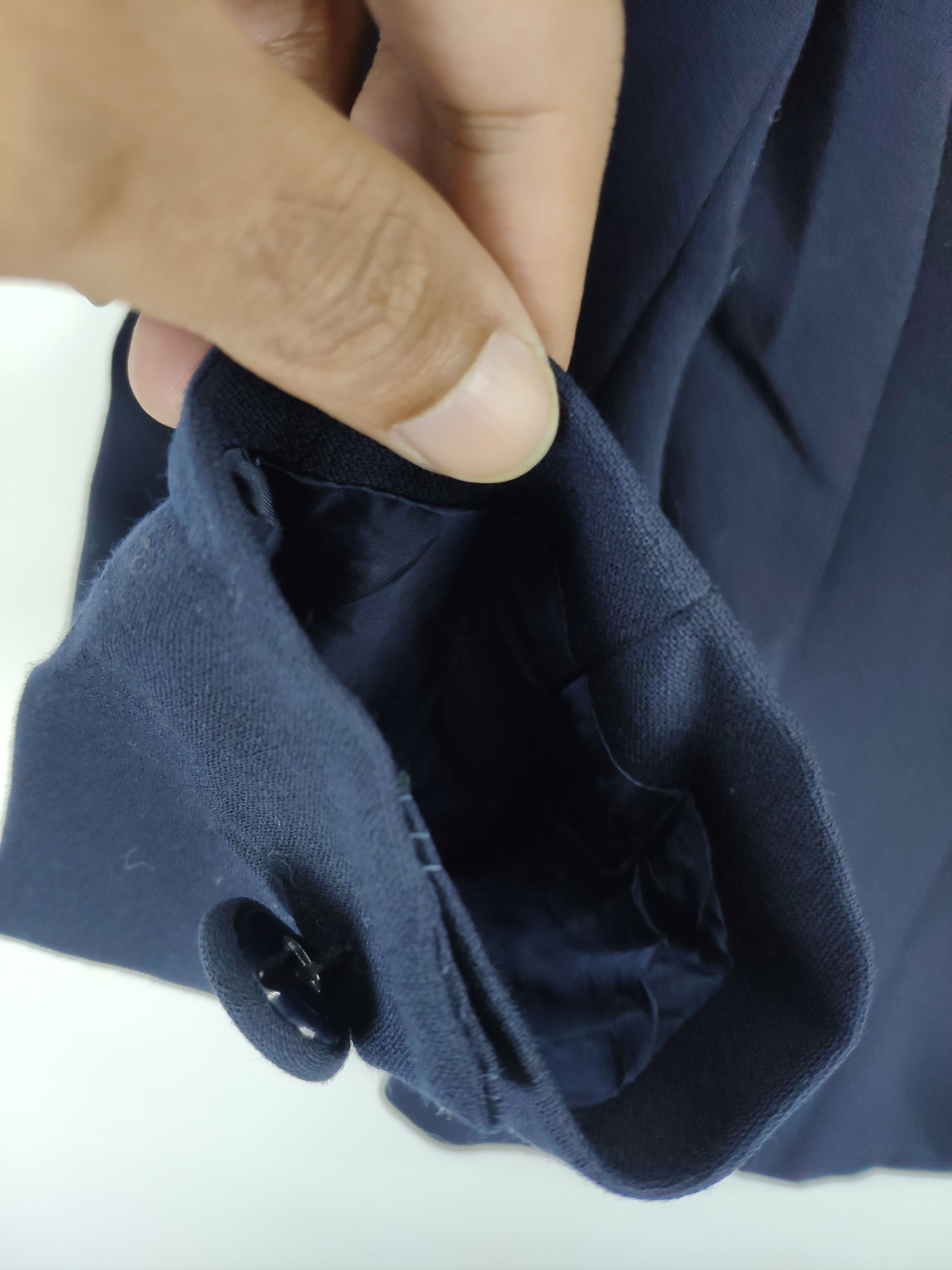 Hanae Mori × Japanese Brand × Le Grande Bleu (L.G.B.) Hanae Mori Wool Black Coat Size S / US 4 / IT 40 - 9 Thumbnail