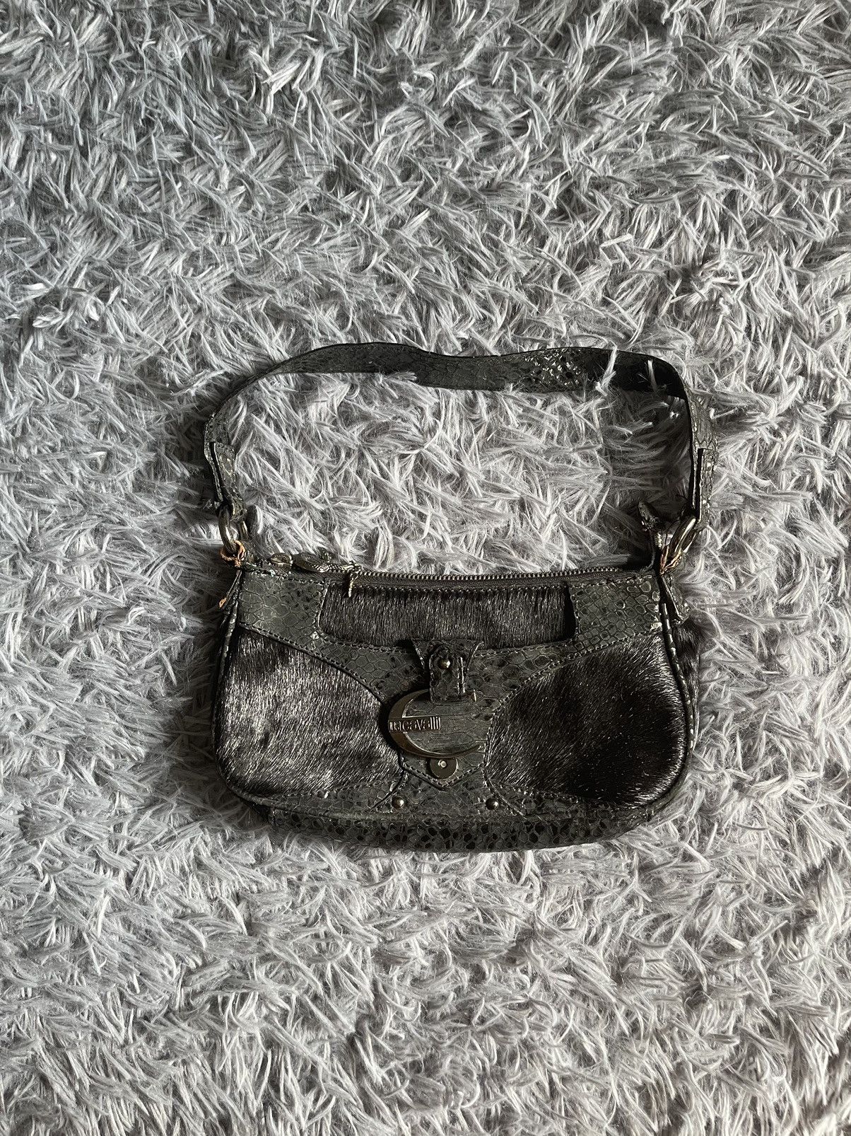 Just Cavalli × Vintage Just Cavalli 00s vtg real fur and leather avant garde bag Size ONE SIZE - 1 Thumbnail