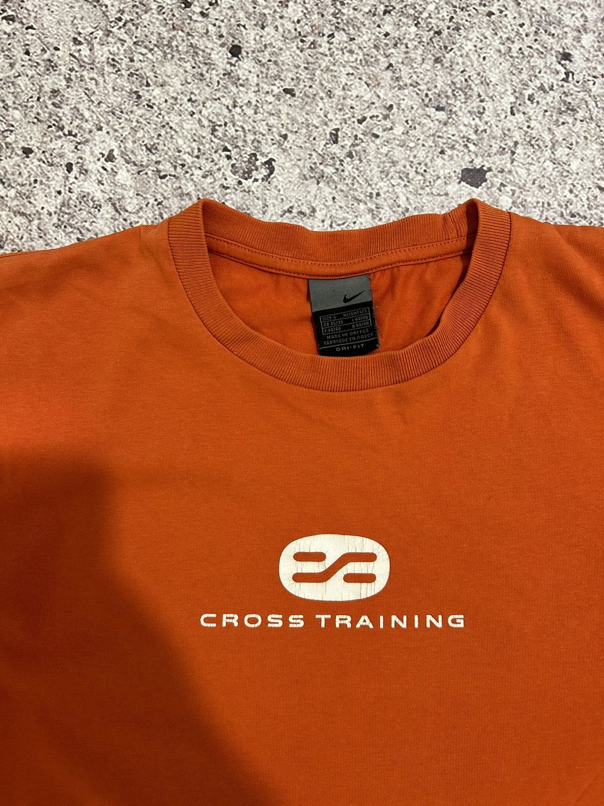 Nike × Vintage 90's Nike Cross Training Vintage T-Shirt Sportswear Y2K Hype Size US S / EU 44-46 / 1 - 6 Thumbnail
