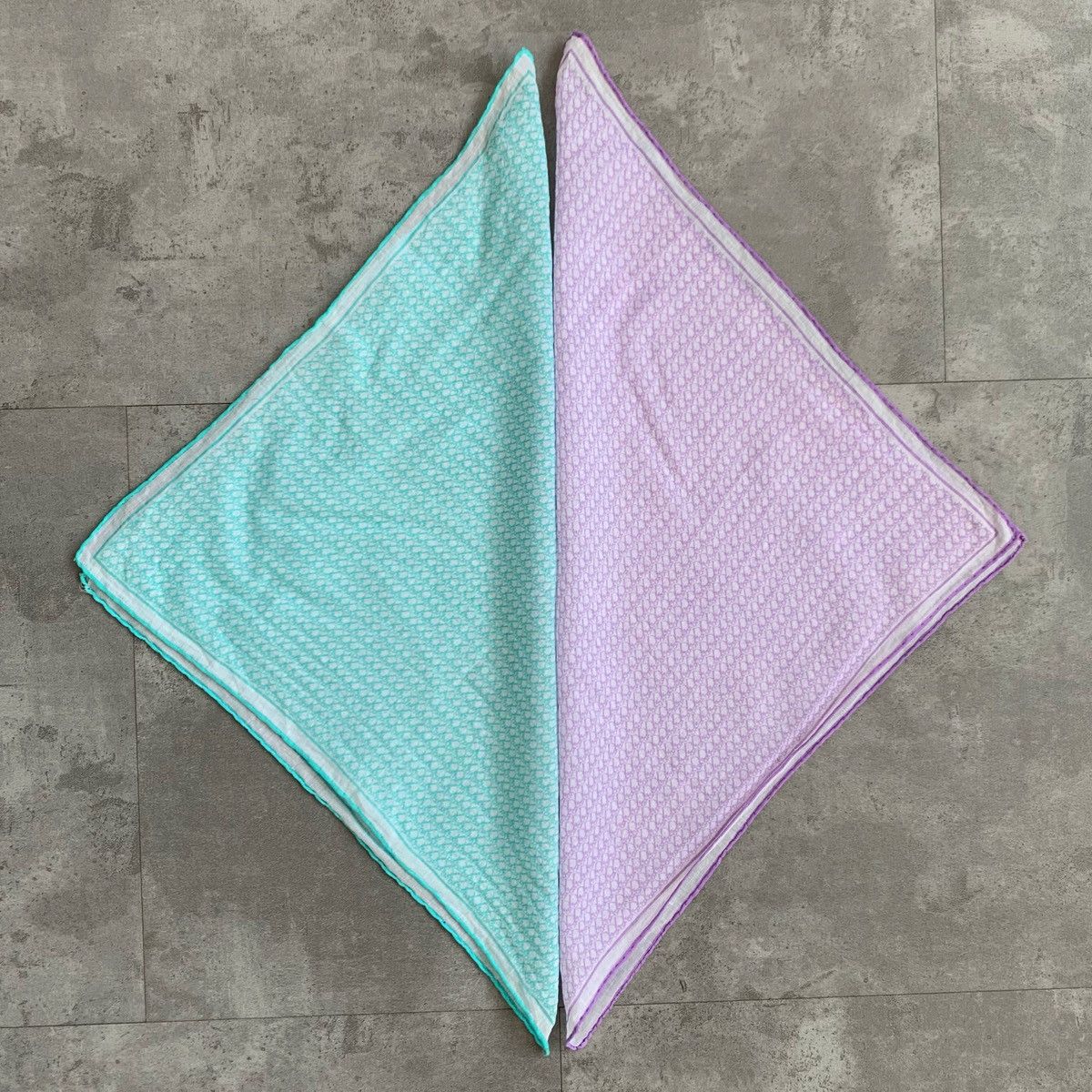 Dior Christian Dior Handkerchief Scarf Scarves Monogram White Size ONE SIZE - 5 Thumbnail
