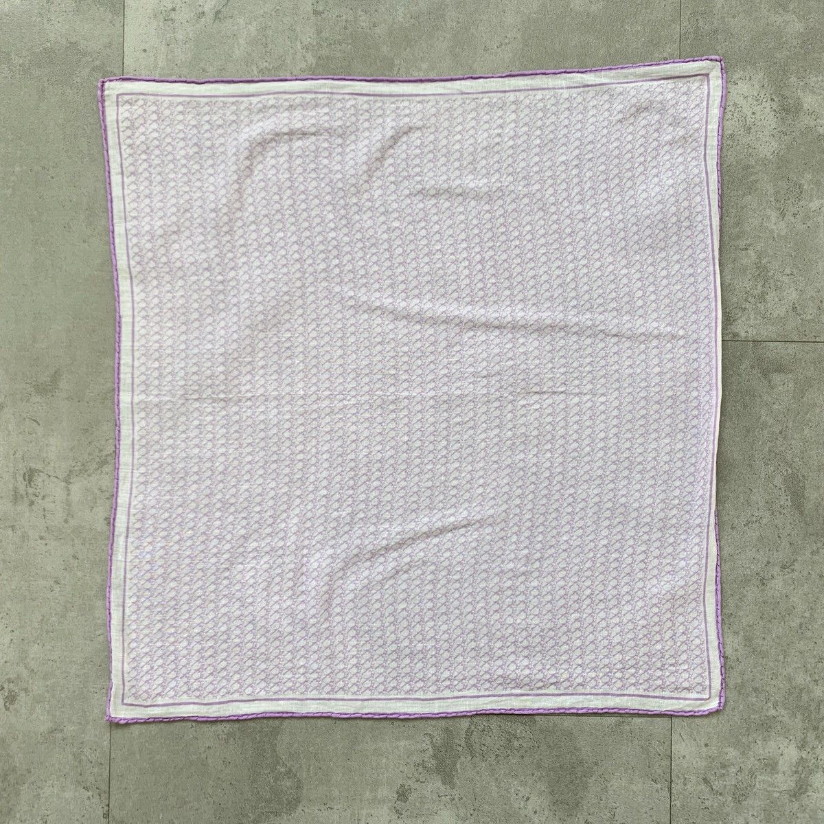 Dior Christian Dior Handkerchief Scarf Scarves Monogram White Size ONE SIZE - 7 Thumbnail