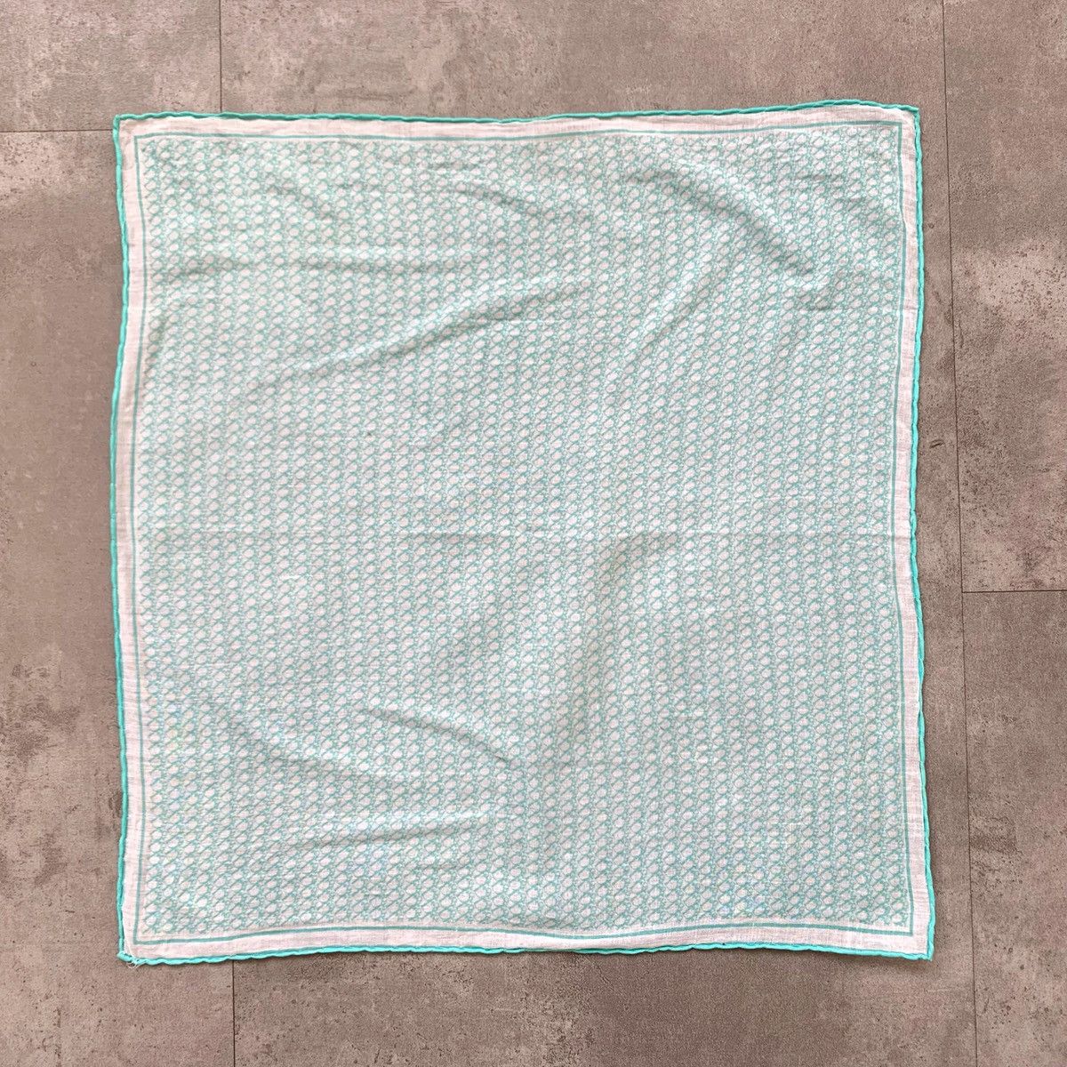 Dior Christian Dior Handkerchief Scarf Scarves Monogram White Size ONE SIZE - 6 Thumbnail
