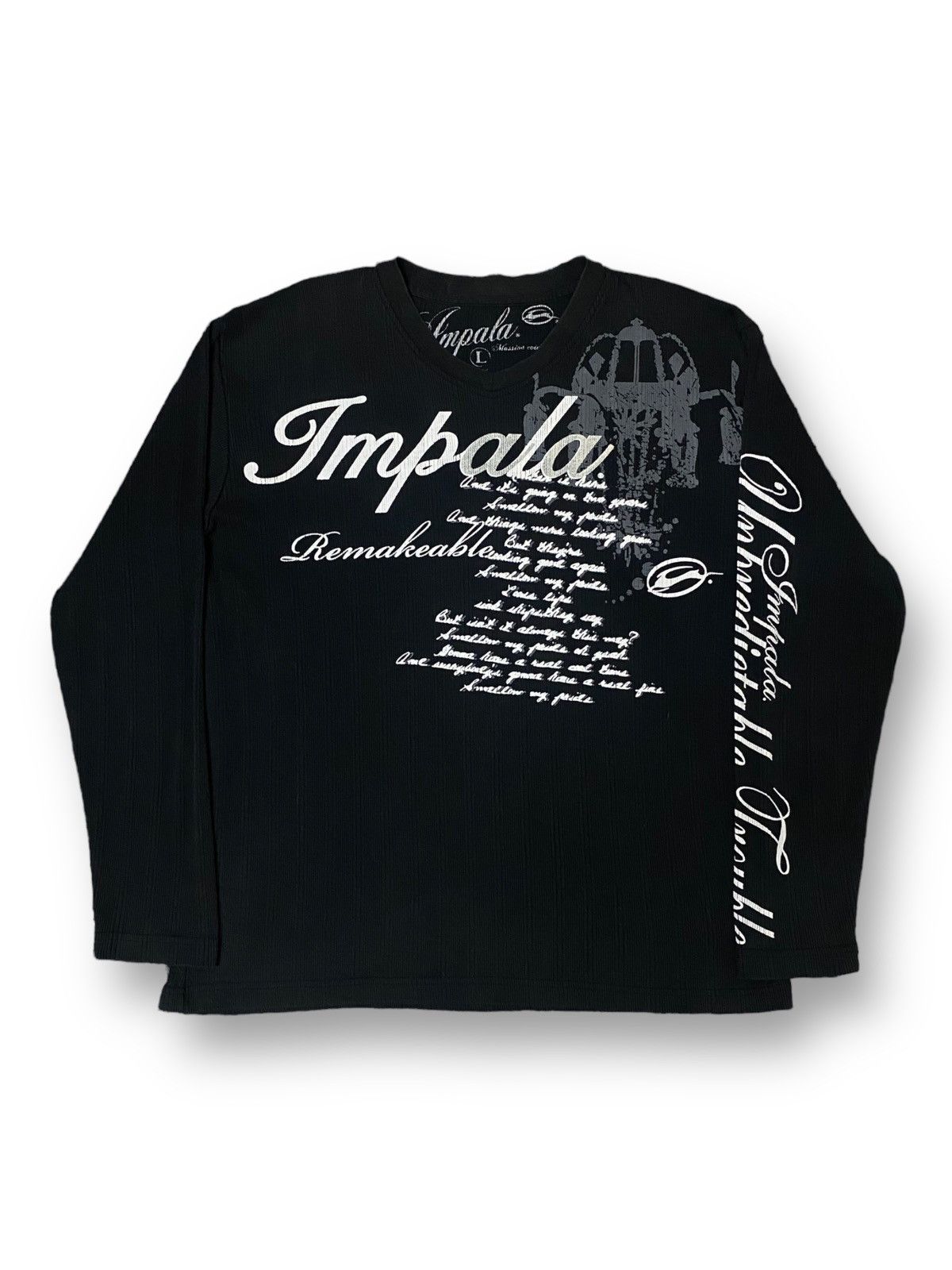 Hysteric Glamour Streetwear IMPALA Brand Quotes Massive Evidence Conflict Size US L / EU 52-54 / 3 - 2 Thumbnail
