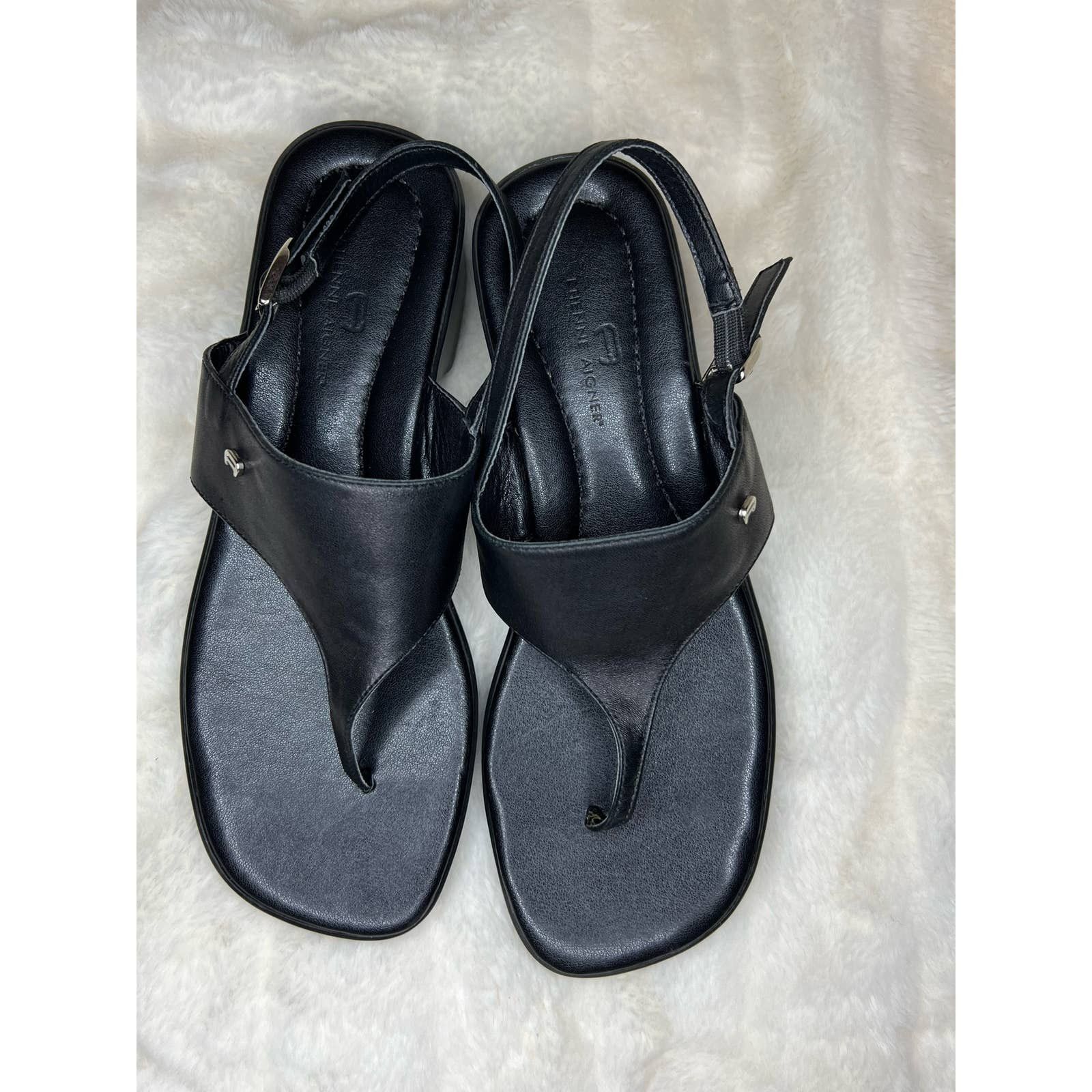 Etienne Aigner Etienne Aigner Leather Sandals | Grailed