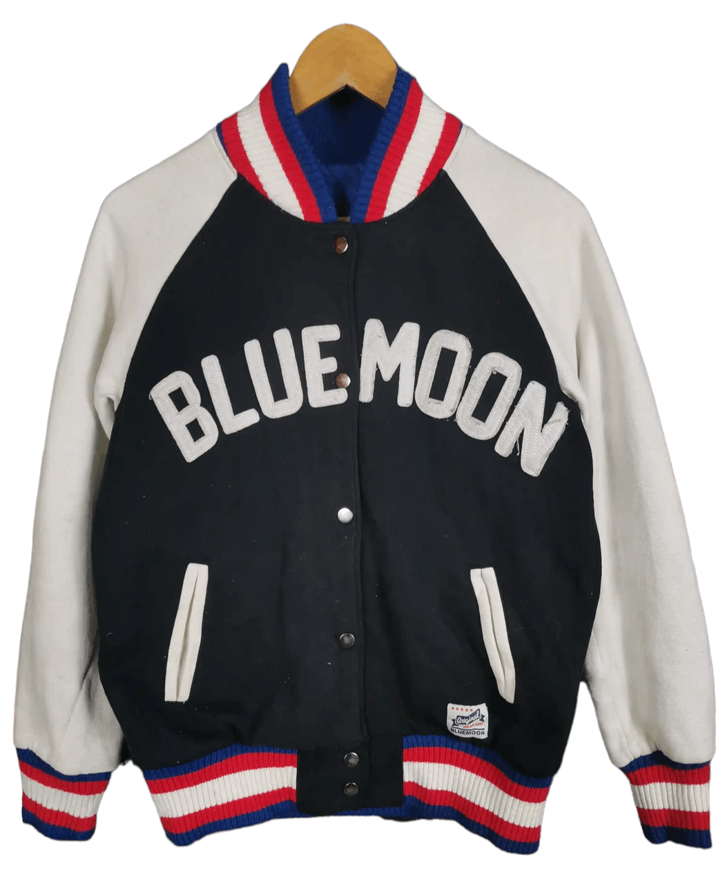 Vintage Vintage Bluemoon Surf Style Varsity Jacket Size US M / EU 48-50 / 2 - 2 Thumbnail
