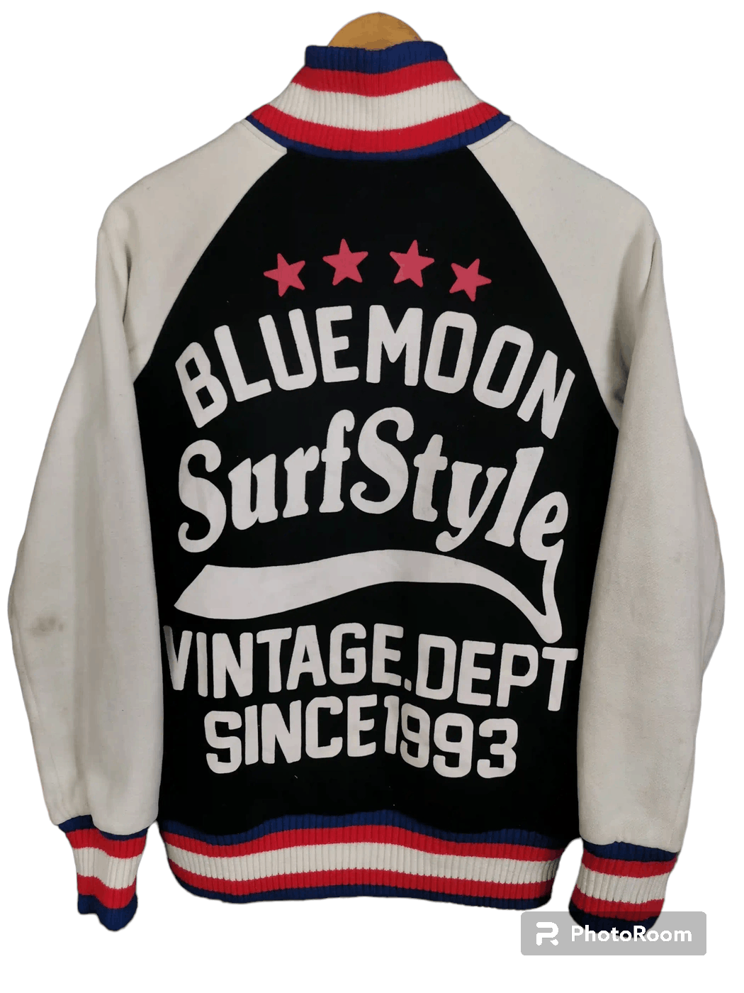 Vintage Bluemoon Surf Style Varsity Jacket