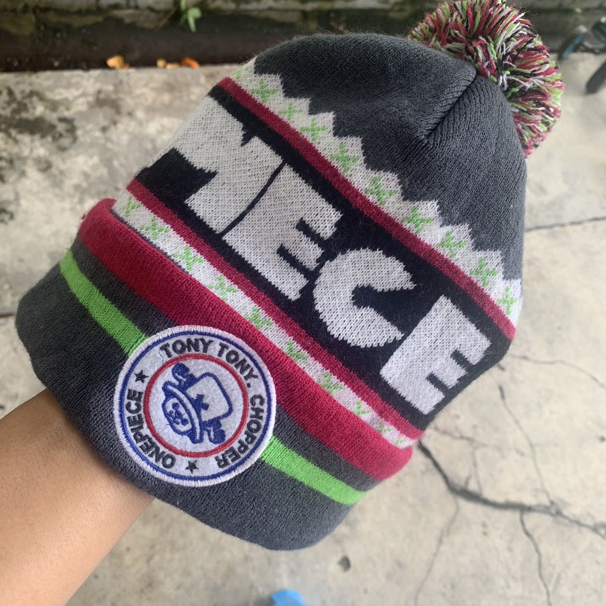 image of Anima x Hat Tony Chopper One Piece Beanie Hat Cap in Grey, Men's