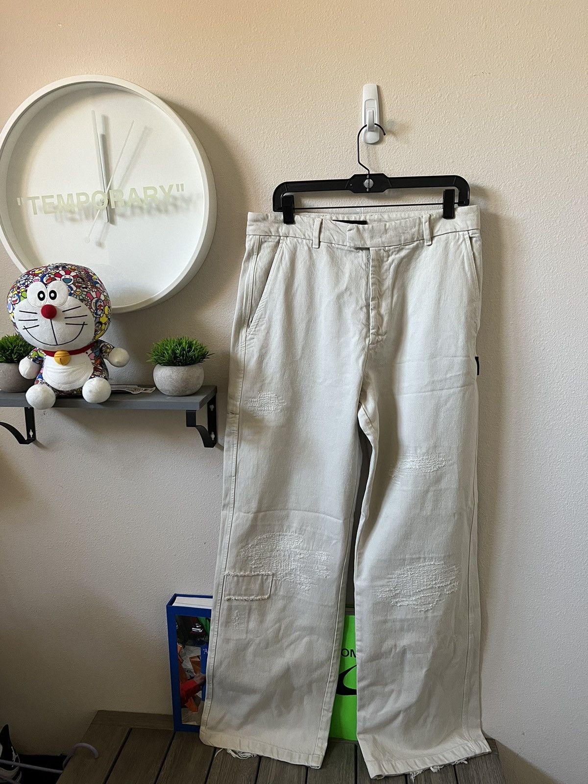 Amiri Amiri Chino Repair Pants in Alabaster Size US 34 / EU 50 - 1 Thumbnail