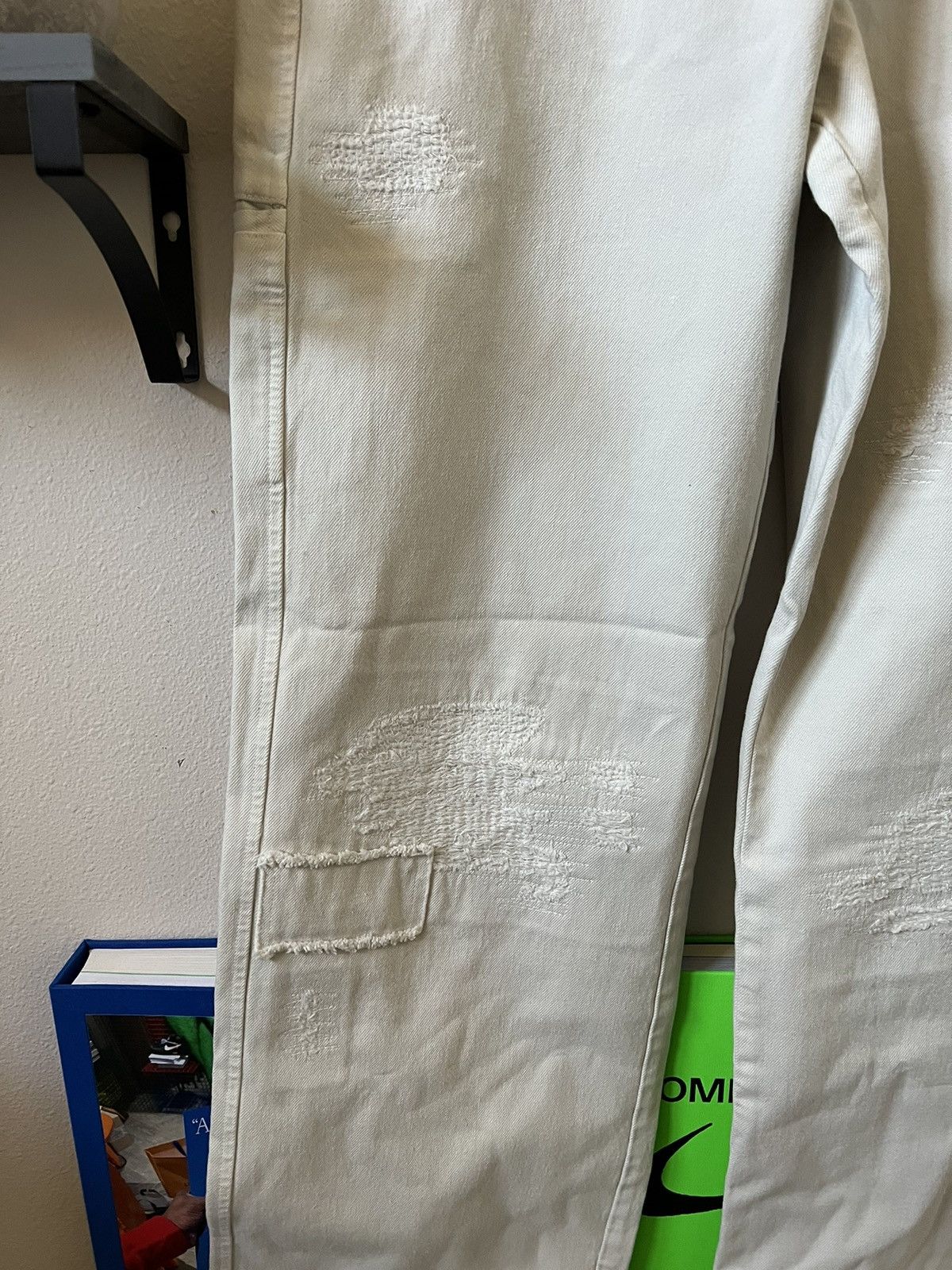 Amiri Amiri Chino Repair Pants in Alabaster Size US 34 / EU 50 - 4 Thumbnail