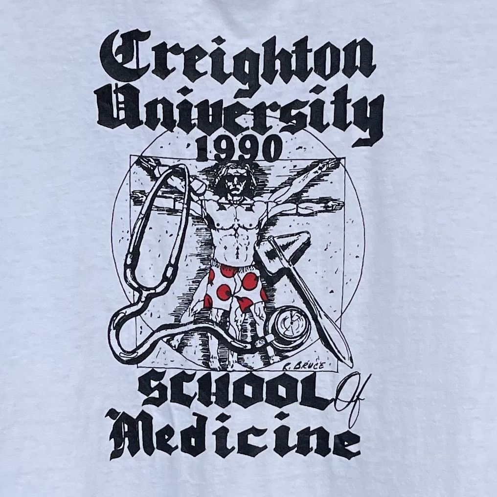 Vintage Vintage T-Shirt Creighton University 1990 School Medicine Size US XL / EU 56 / 4 - 2 Thumbnail