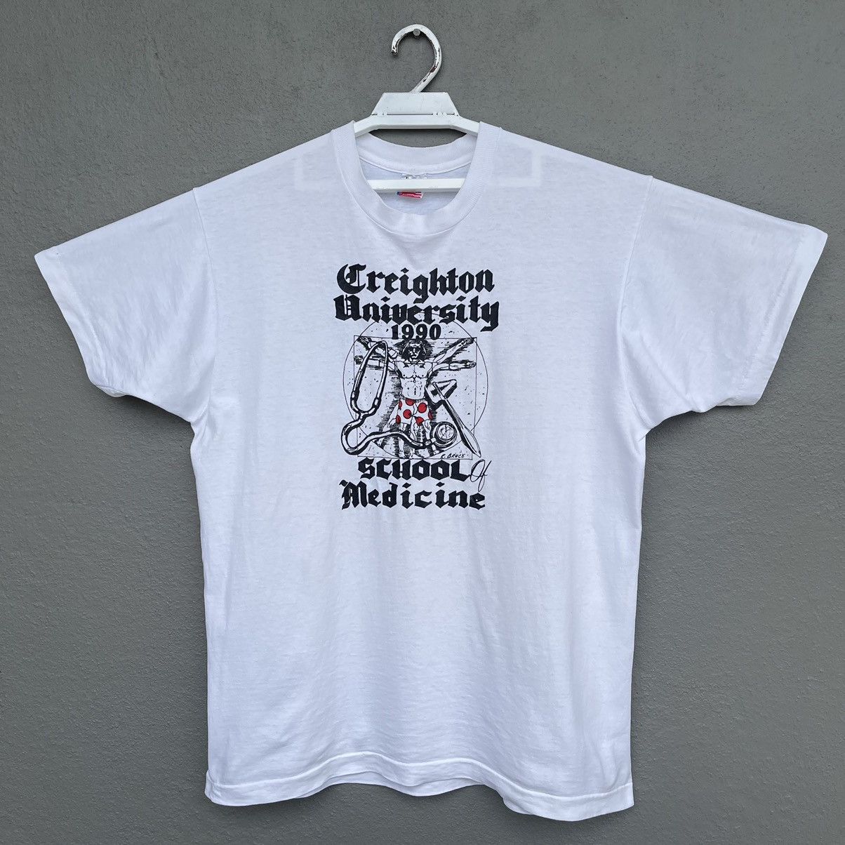 Vintage Vintage T-Shirt Creighton University 1990 School Medicine Size US XL / EU 56 / 4 - 1 Thumbnail