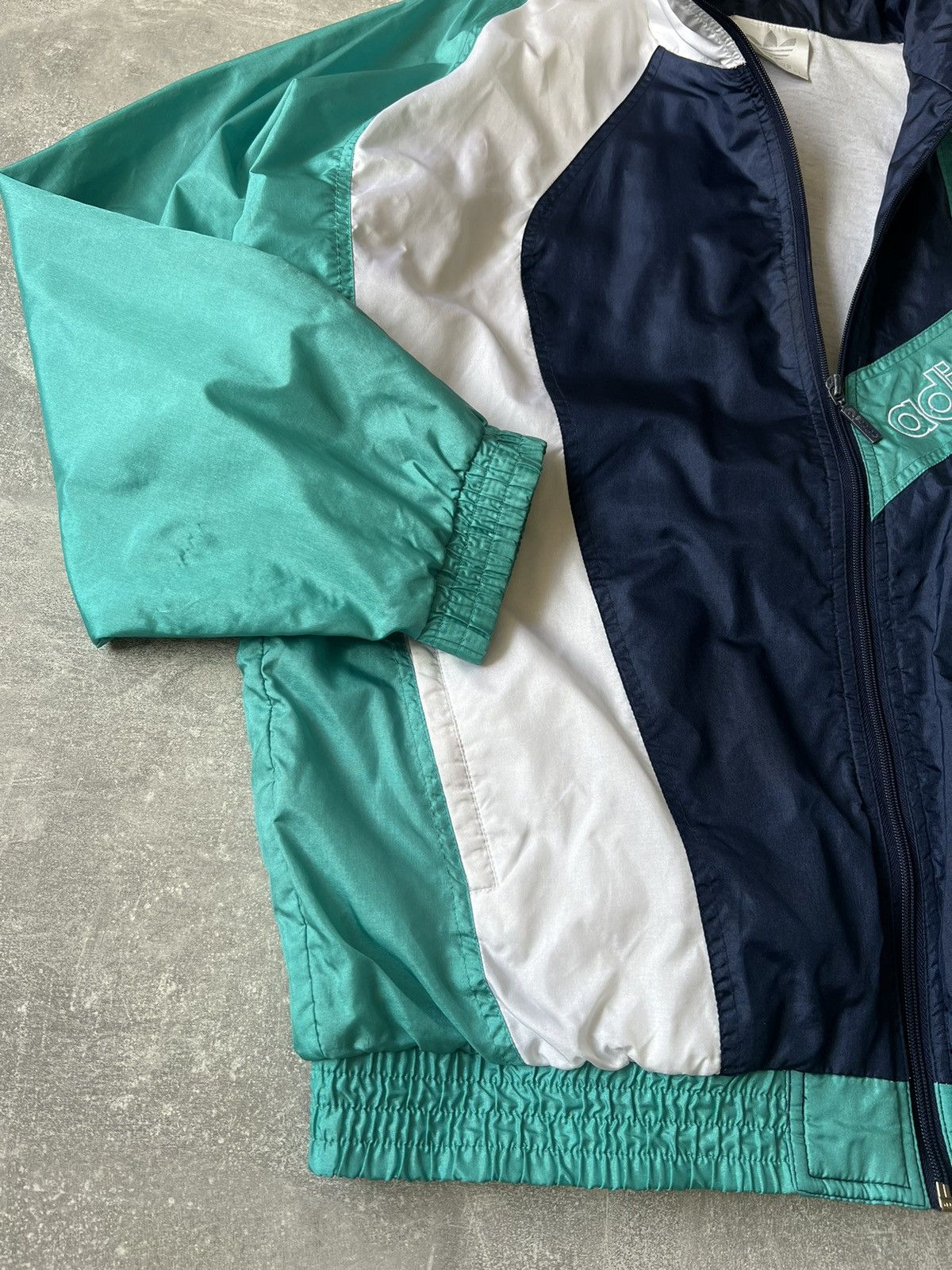 Vintage 90S Vintage Adidas Blue Track Top Zip Jacket Size L - XL Size US L / EU 52-54 / 3 - 5 Thumbnail