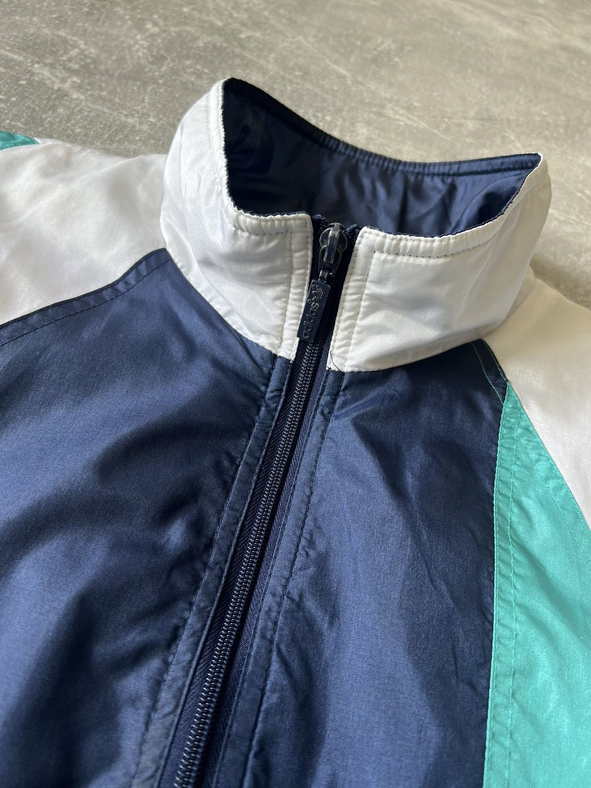 Vintage 90S Vintage Adidas Blue Track Top Zip Jacket Size L - XL Size US L / EU 52-54 / 3 - 6 Thumbnail