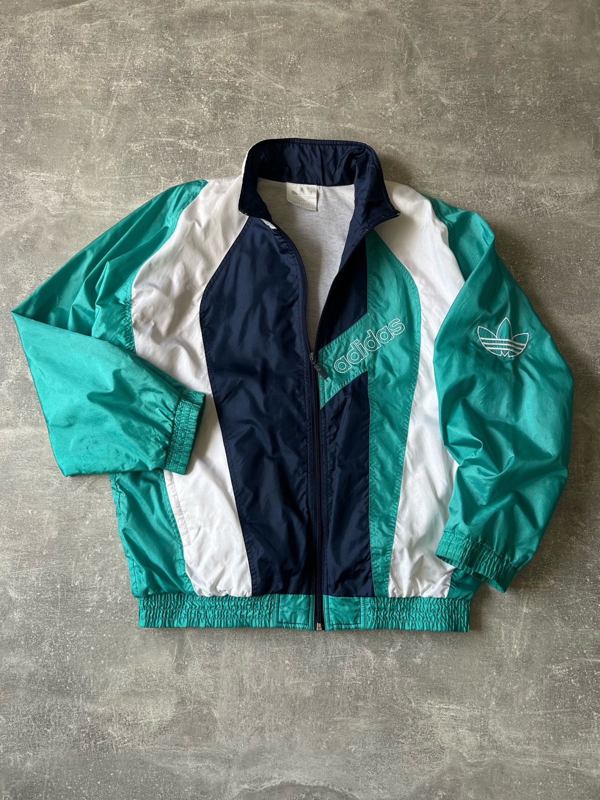 Vintage 90S Vintage Adidas Blue Track Top Zip Jacket Size L - XL Size US L / EU 52-54 / 3 - 1 Thumbnail
