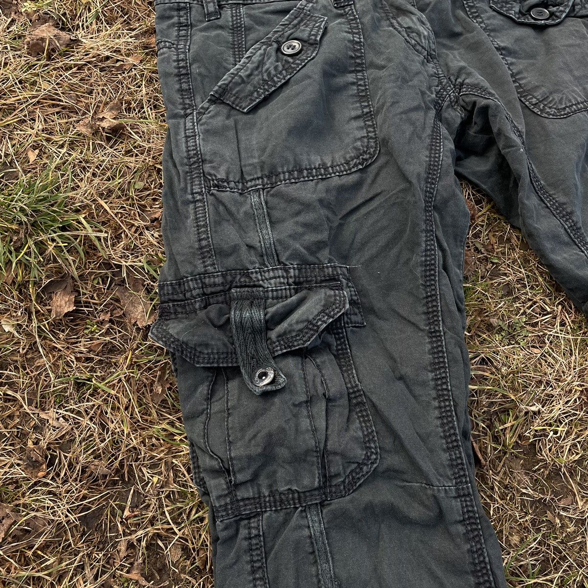 Vintage Vintage 90s Baggy Cargo Pants Distressed Skate Grunge 30 Size 30" / US 8 / IT 44 - 4 Thumbnail