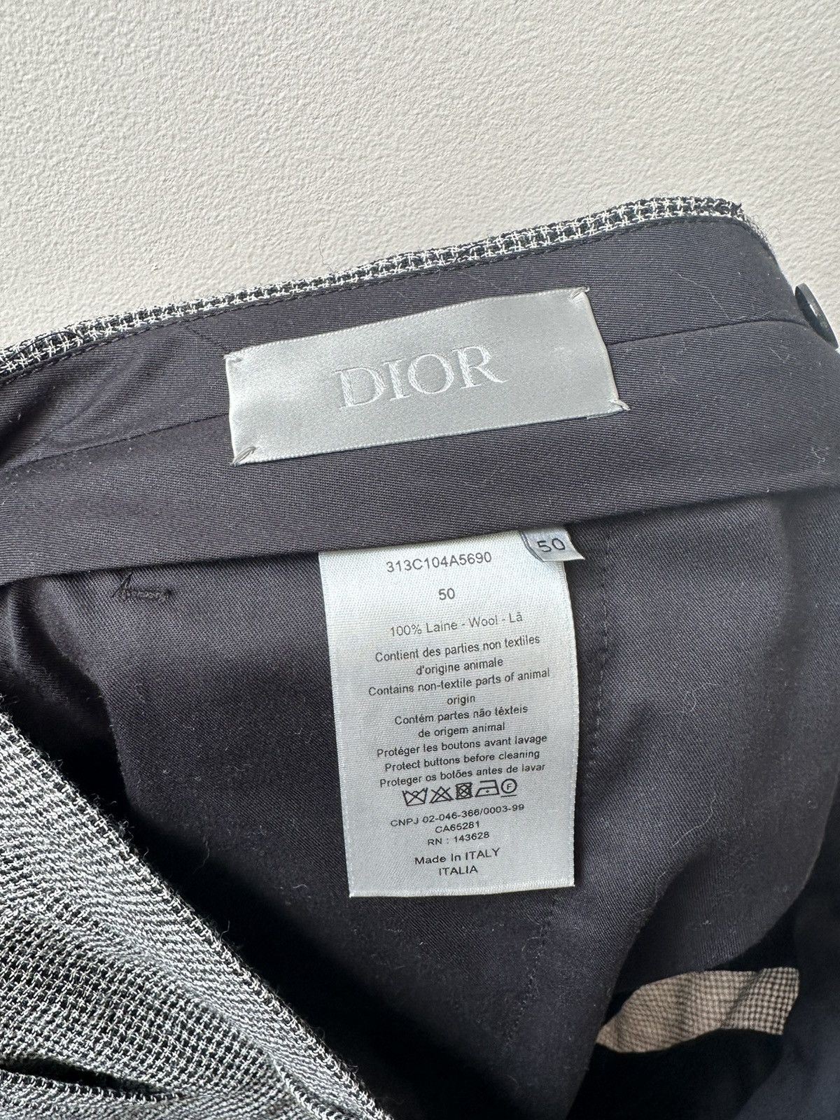 Dior × ERL Dior ERL Houndstooth Pants Size US 33 - 10 Thumbnail