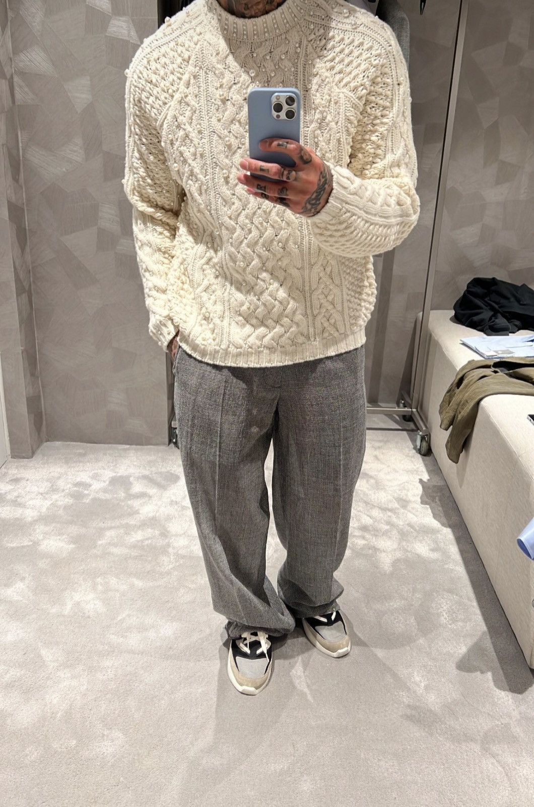 Dior × ERL Dior ERL Houndstooth Pants Size US 33 - 1 Thumbnail