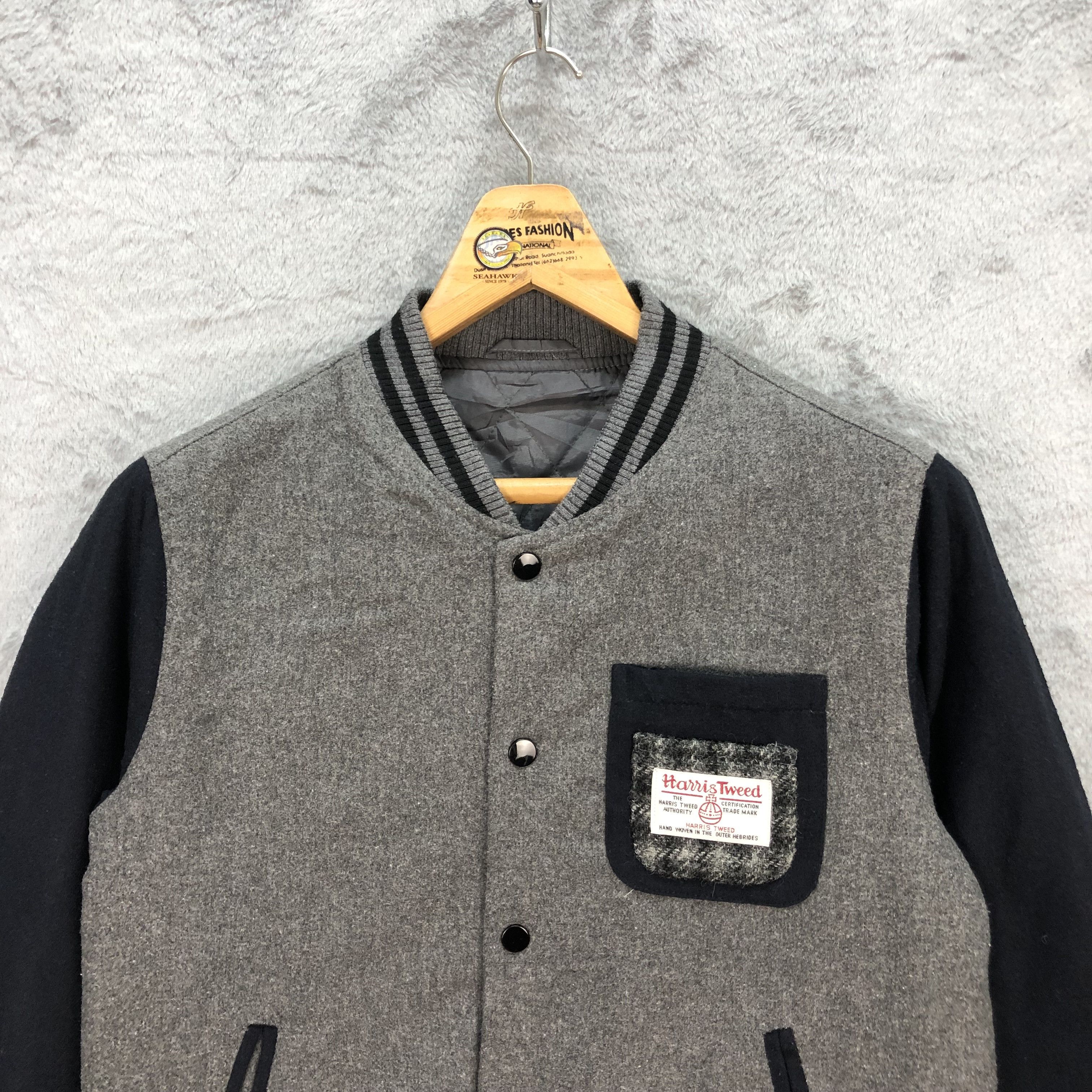 Harris Tweed Harris Tweed Wool Bomber Jacket #5768-206 Size US S / EU 44-46 / 1 - 2 Thumbnail